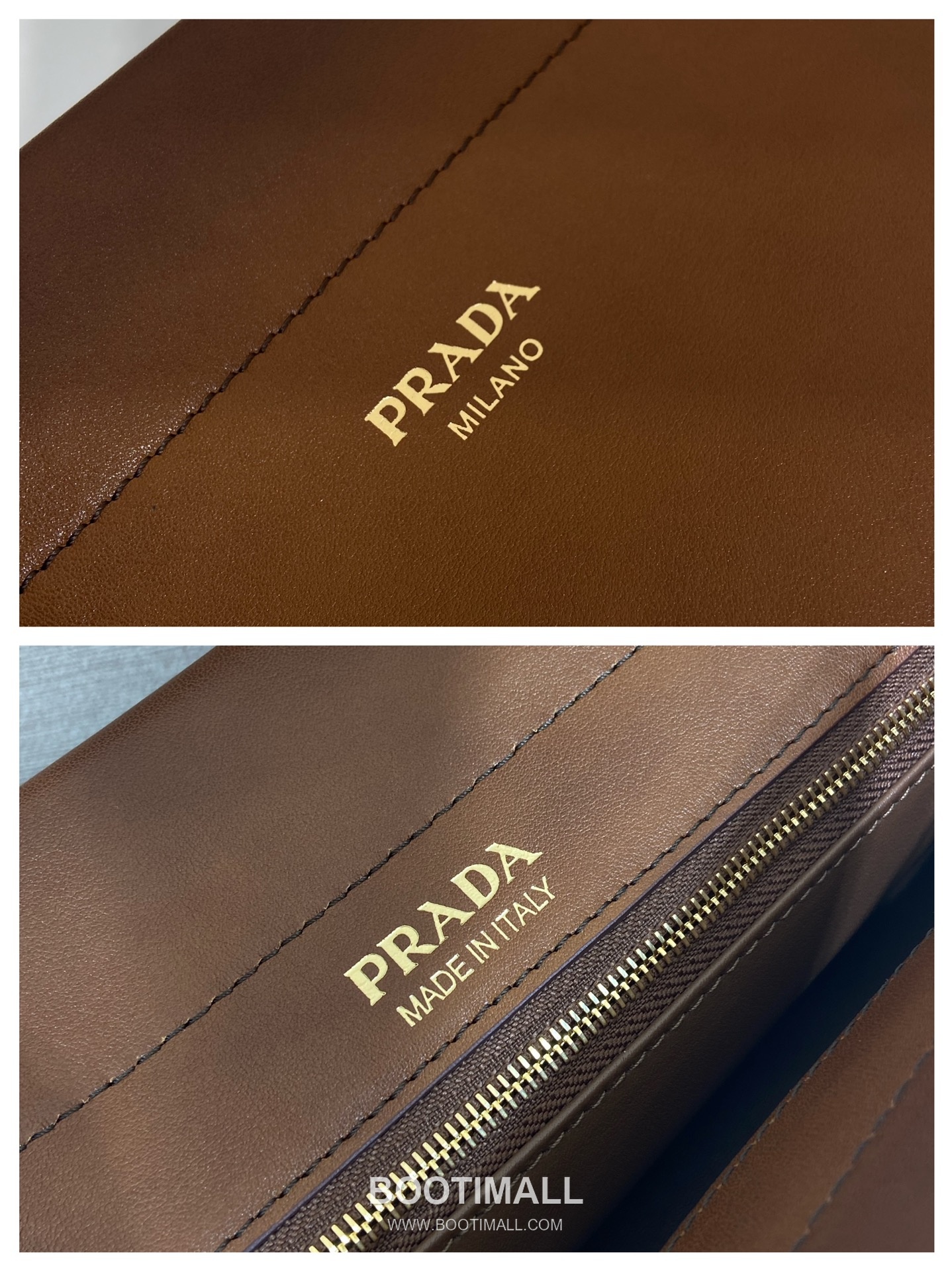 Prada Enchaine Calfskin Shoulder Bag with Vintage Finish and Top Handle Detail 프라다 엔쉐네 카프스킨 빈티지 피니시 탑핸들 숄더백 1BC262 32.5cm 10