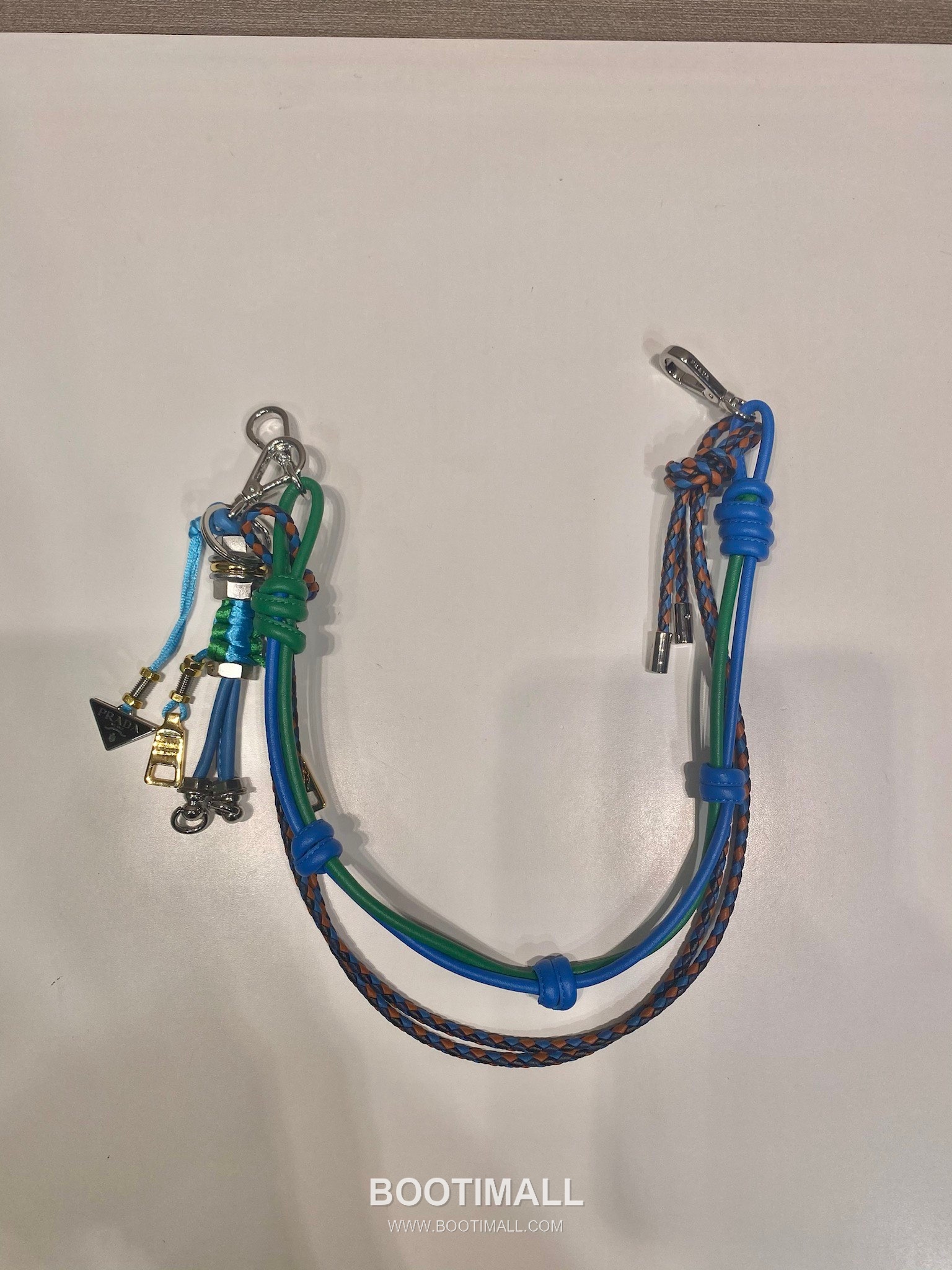 Prada Handwoven Textile Charm with Hook and Ring Detail 프라다 핸드우븐 텍스타일 훅앤링 참 장식 2TT222 10cm 2