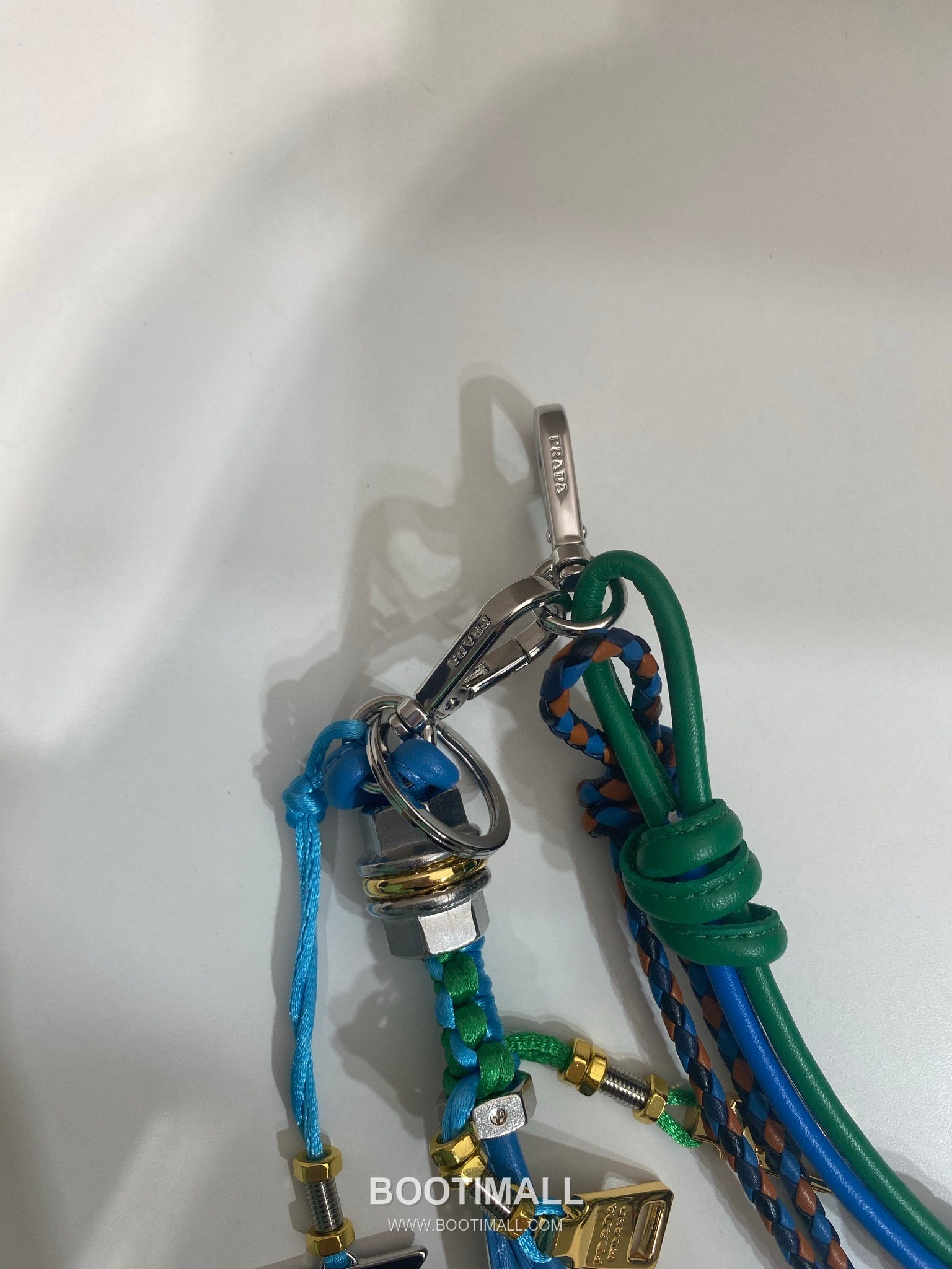 Prada Handwoven Textile Charm with Hook and Ring Detail 프라다 핸드우븐 텍스타일 훅앤링 참 장식 2TT222 10cm 5