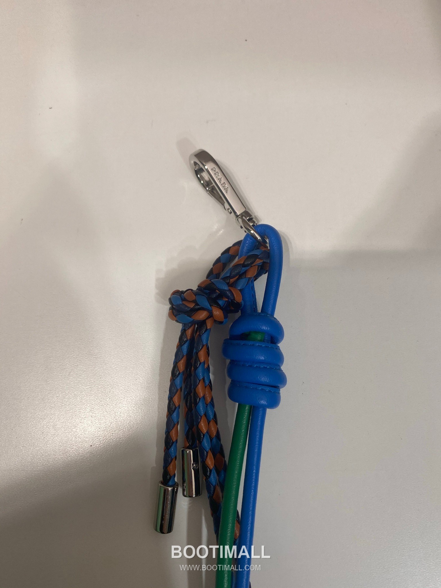 Prada Handwoven Textile Charm with Hook and Ring Detail 프라다 핸드우븐 텍스타일 훅앤링 참 장식 2TT222 10cm 6