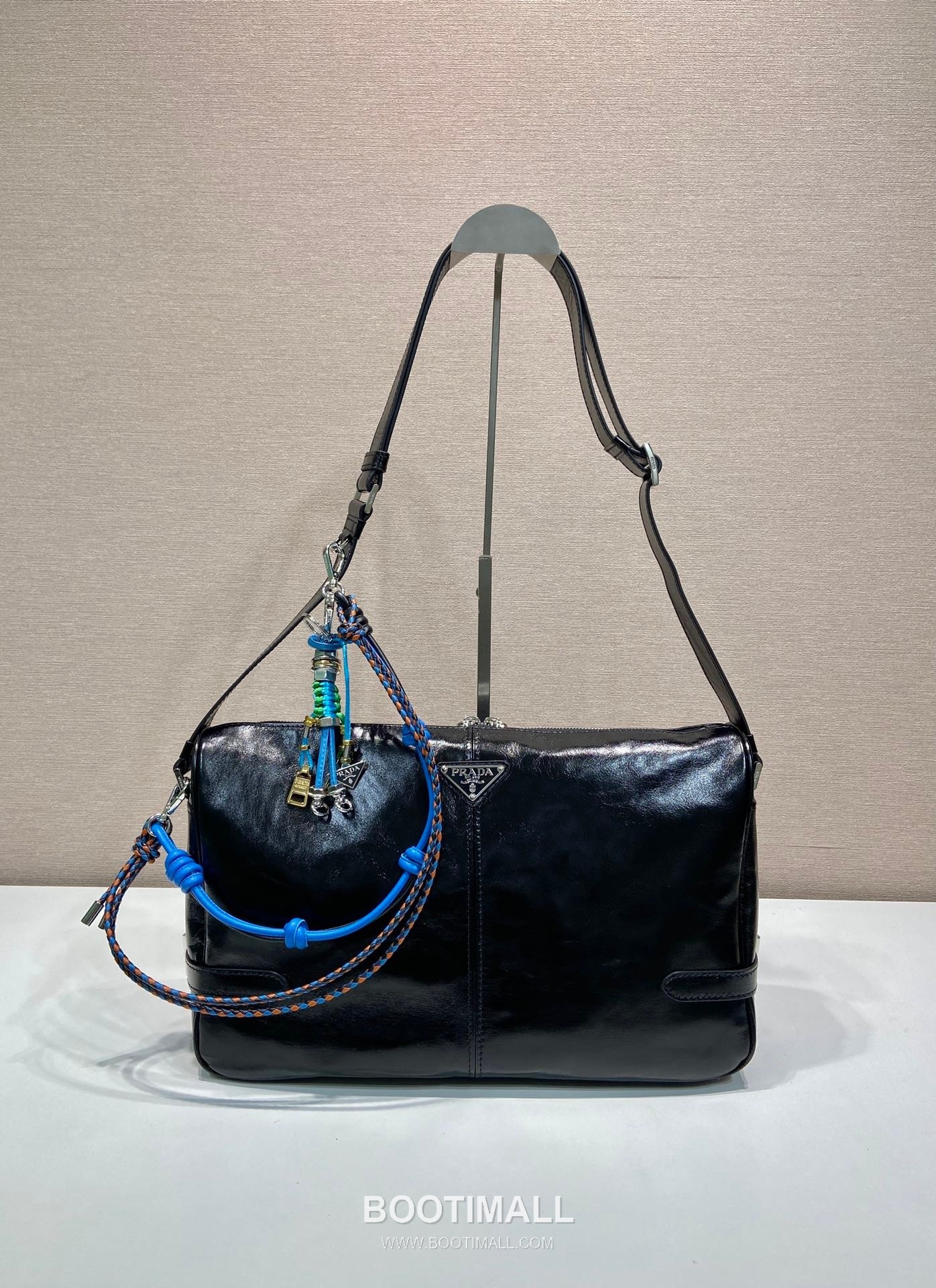 Prada Handwoven Textile Charm with Hook and Ring Detail 프라다 핸드우븐 텍스타일 훅앤링 참 장식 2TT222 10cm 8