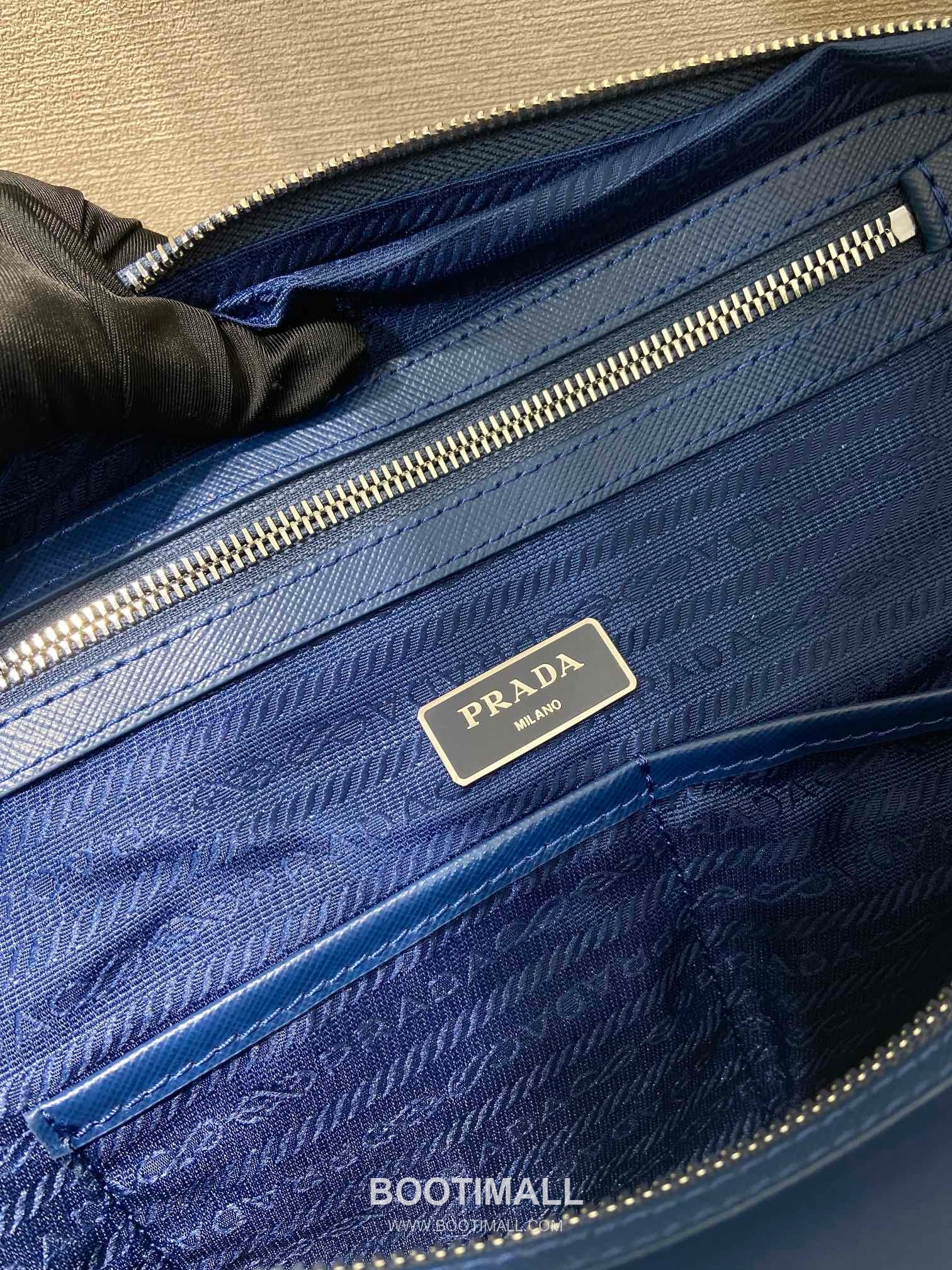 Prada Parachute Nylon Tote Bag with Calfskin Trim and Large Capacity Detail 프라다 패러슈트 나일론 카프스킨 트림 대용량 토트백 2096 40cm 9