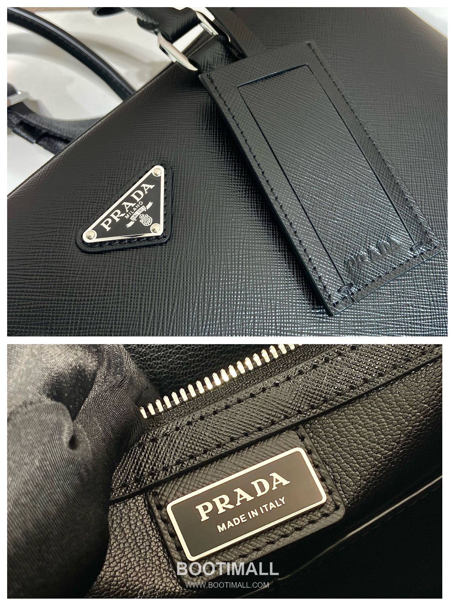 Prada Crossgrain Calfskin Tote Bag with Lambskin Lining and Structured Design 프라다 크로스그레인 카프스킨 램스킨라이닝 구조형 토트백 0891 38cm 9