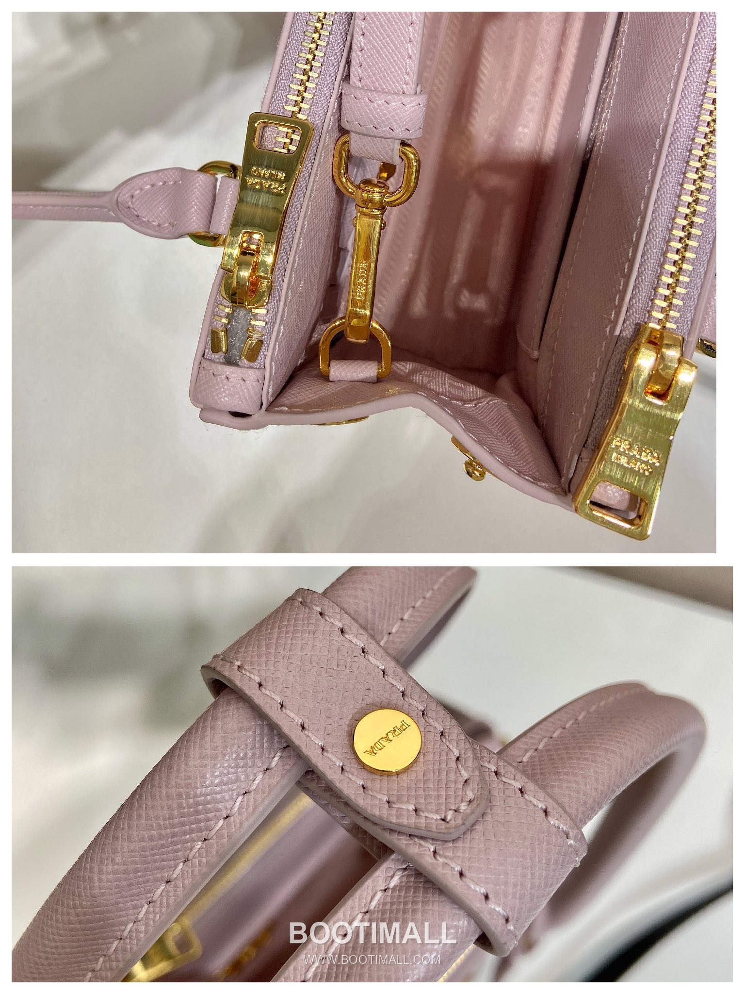 Prada Galleria Crossgrain Calfskin Top Handle Bag with Detachable Strap and Logo Detail 프라다 갈레리아 크로스그레인 카프스킨 탑핸들 스트랩 토트백 1BA906 20cm 7