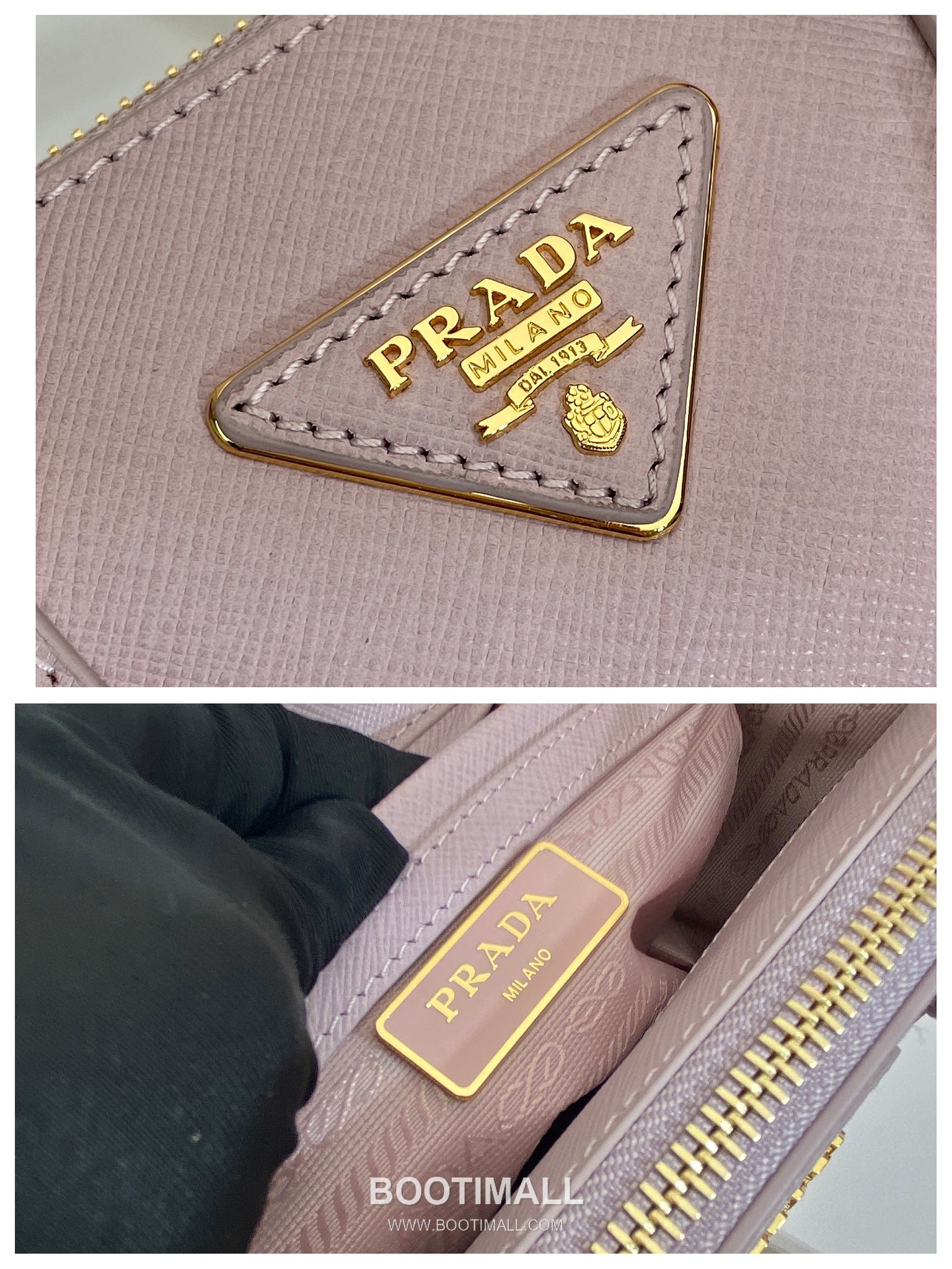 Prada Galleria Crossgrain Calfskin Top Handle Bag with Detachable Strap and Logo Detail 프라다 갈레리아 크로스그레인 카프스킨 탑핸들 스트랩 토트백 1BA906 20cm 9