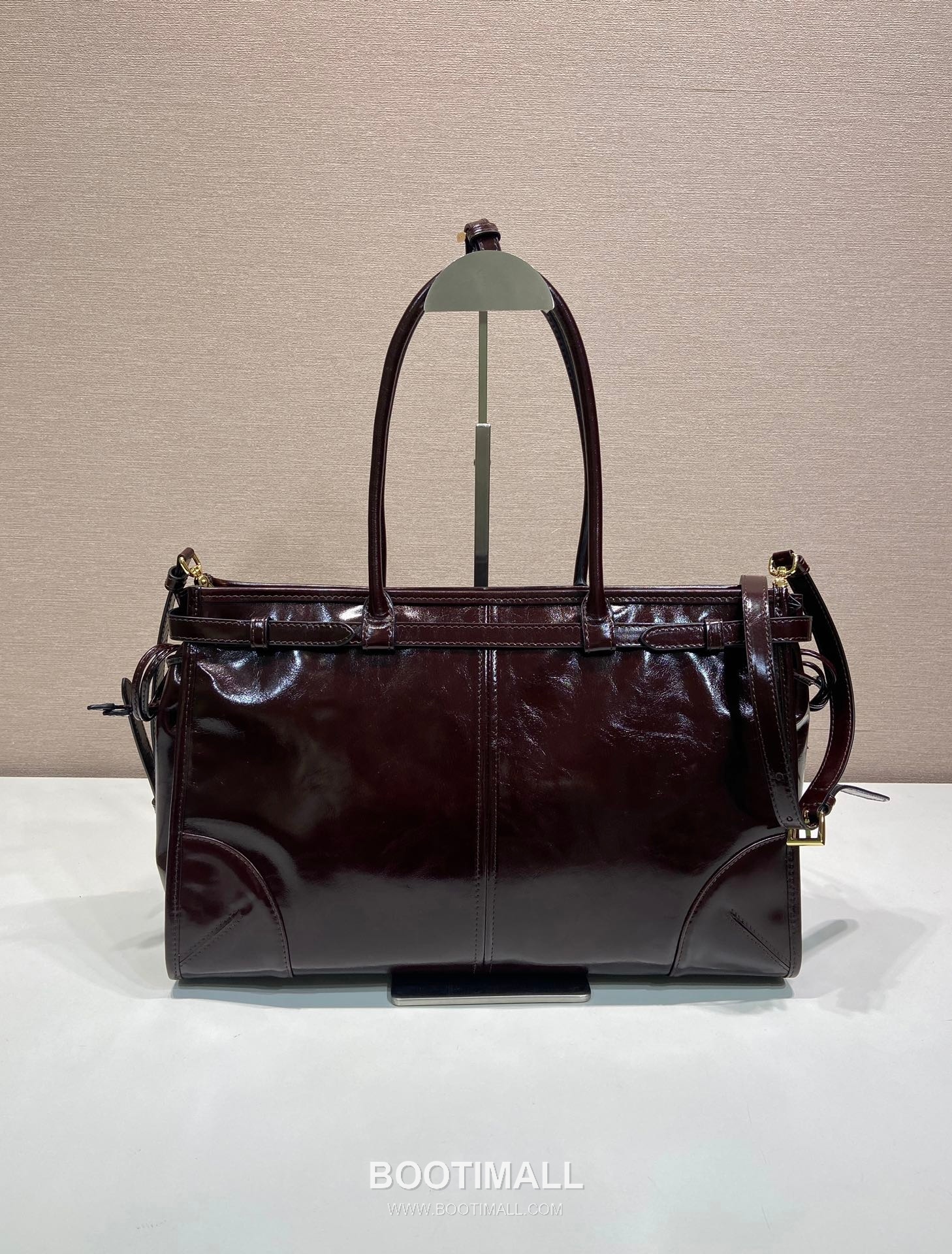 Prada LusSolf Oiled Wax Calfskin Tote Bag with Detachable Strap and Vintage Finish 프라다 루솔프 오일왁스 카프스킨 탈부착스트랩 빈티지 토트백 1BA433 38cm 4