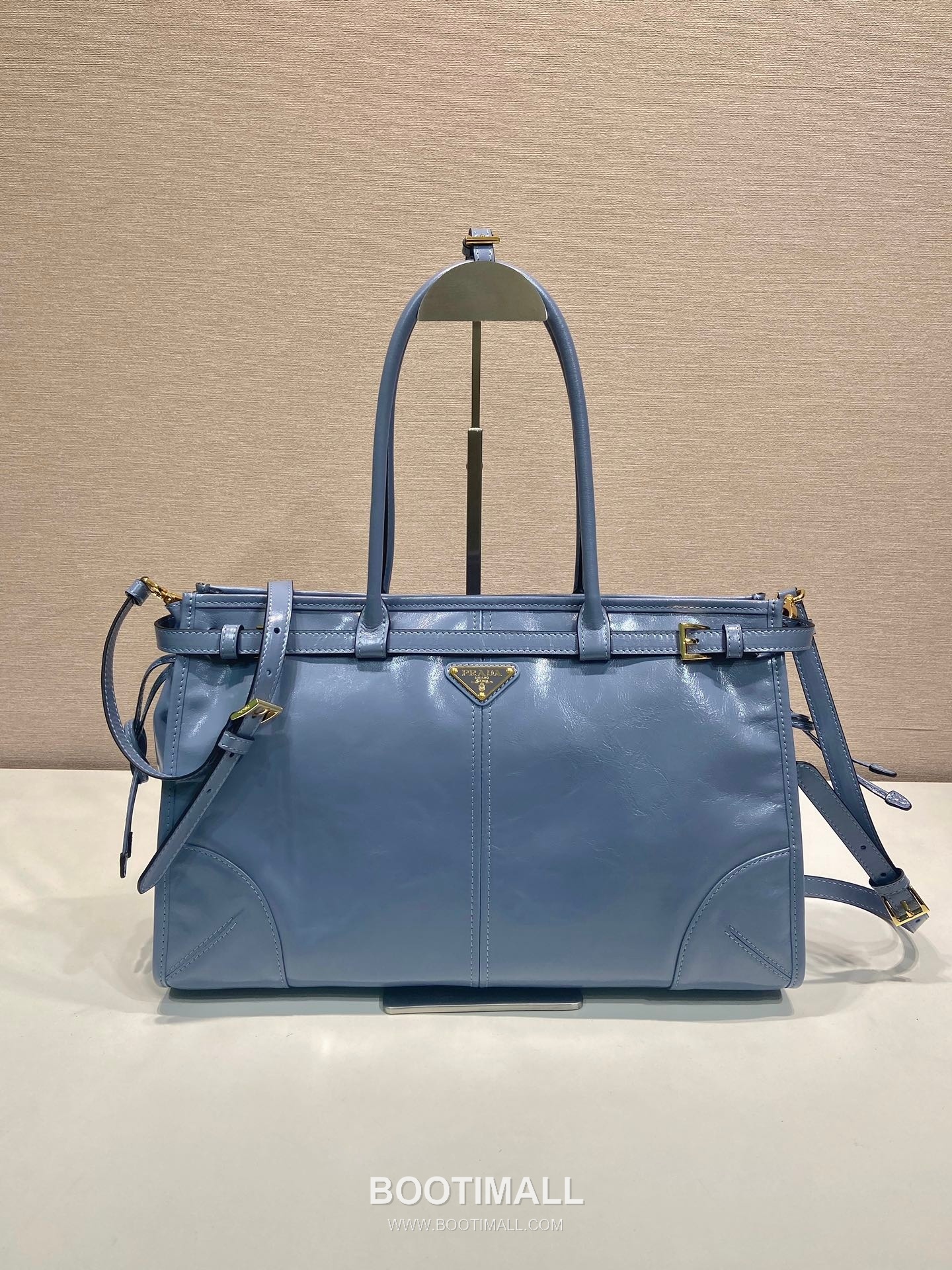 Prada LusSolf Oiled Wax Calfskin Tote Bag with Detachable Strap and Vintage Finish 프라다 루솔프 오일왁스 카프스킨 탈부착스트랩 빈티지 토트백 1BA433 38cm 1