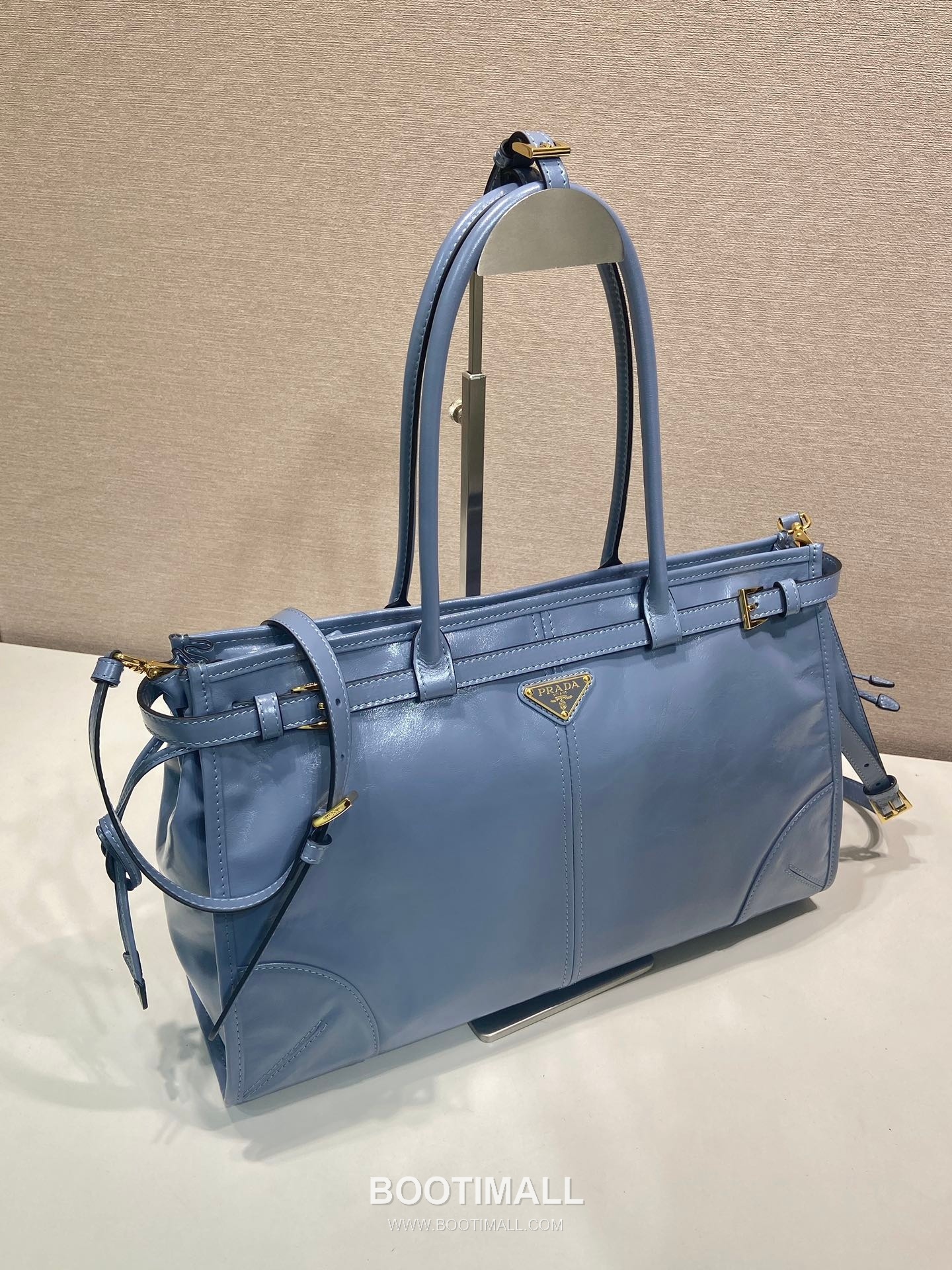 Prada LusSolf Oiled Wax Calfskin Tote Bag with Detachable Strap and Vintage Finish 프라다 루솔프 오일왁스 카프스킨 탈부착스트랩 빈티지 토트백 1BA433 38cm 2