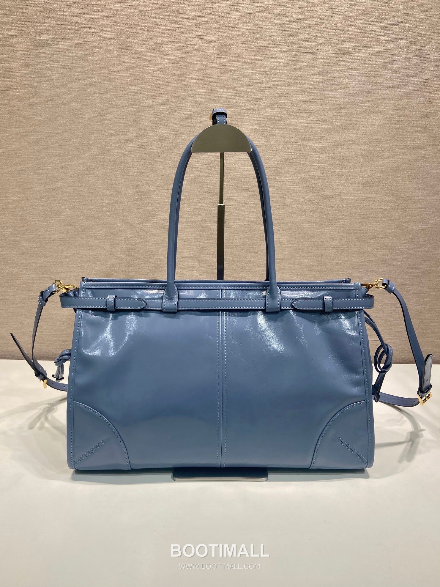 Prada LusSolf Oiled Wax Calfskin Tote Bag with Detachable Strap and Vintage Finish 프라다 루솔프 오일왁스 카프스킨 탈부착스트랩 빈티지 토트백 1BA433 38cm 4