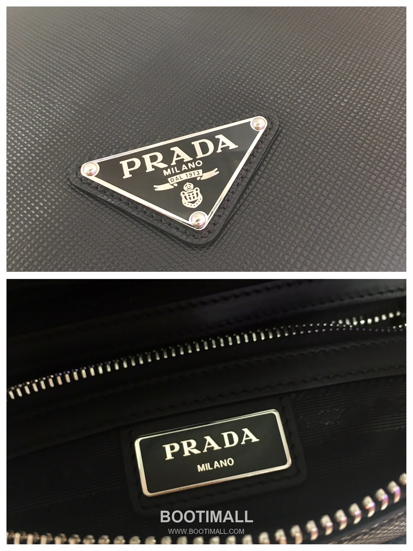 Prada Saffiano Calfskin Messenger Bag with Triangle Logo and Zip Closure Detail 프라다 사피아노 카프스킨 삼각로고 지퍼 메신저백 2VD038 24cm 9