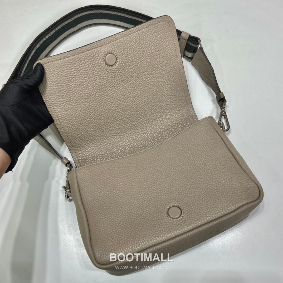 Prada Deer Grain Calfskin Shoulder Bag with Dual Detachable Strap and Logo Detail 프라다 디어그레인 카프스킨 더블스트랩 로고 숄더백 1BD314 23cm 7