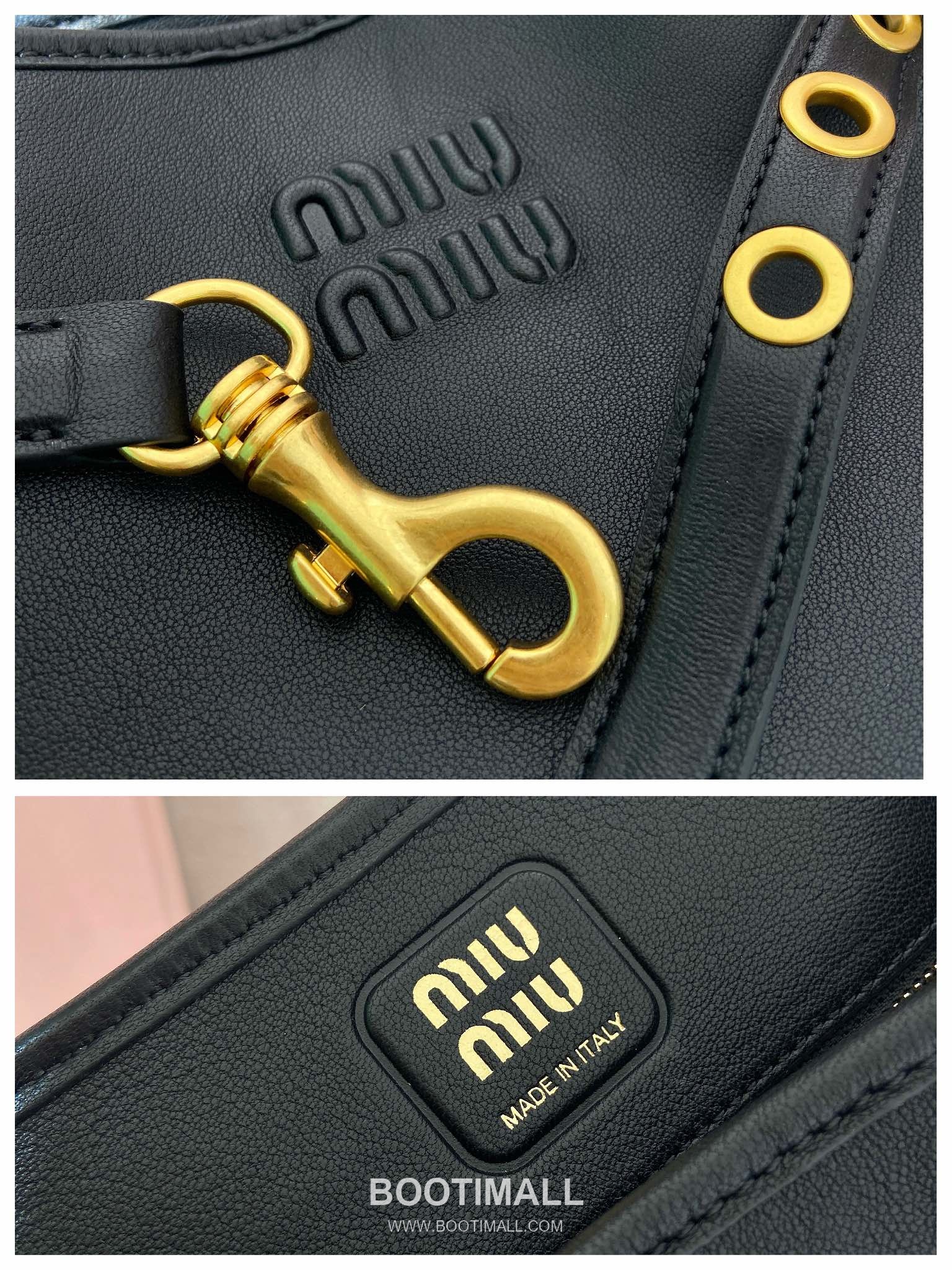 Prada Aventure Calfskin Bucket Bag with Vintage Gold Hardware and Logo Detail 프라다 아방튀르 카프스킨 빈티지골드로고 버킷백 5BE101 30cm 9