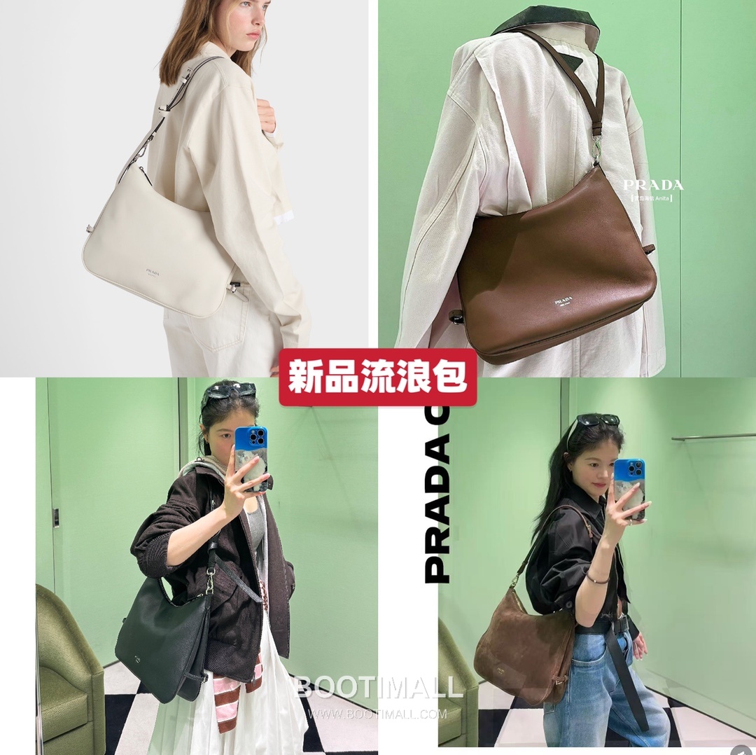 Prada Calfskin Tote Bag with Belt Buckle Detail and Detachable Strap 프라다 카프스킨 벨트버클 디테일 탈부착스트랩 토트백 1BG126 48cm 2