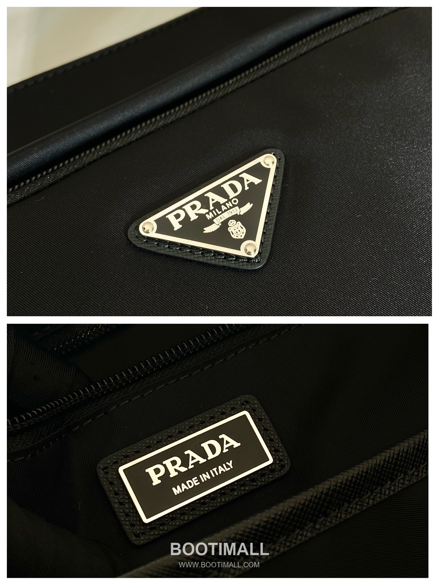 Prada Nylon Tote Bag with Front Zip Pocket and Side Pocket Detail 프라다 나일론 프론트지퍼 사이드포켓 토트백 2VG097 40cm 9