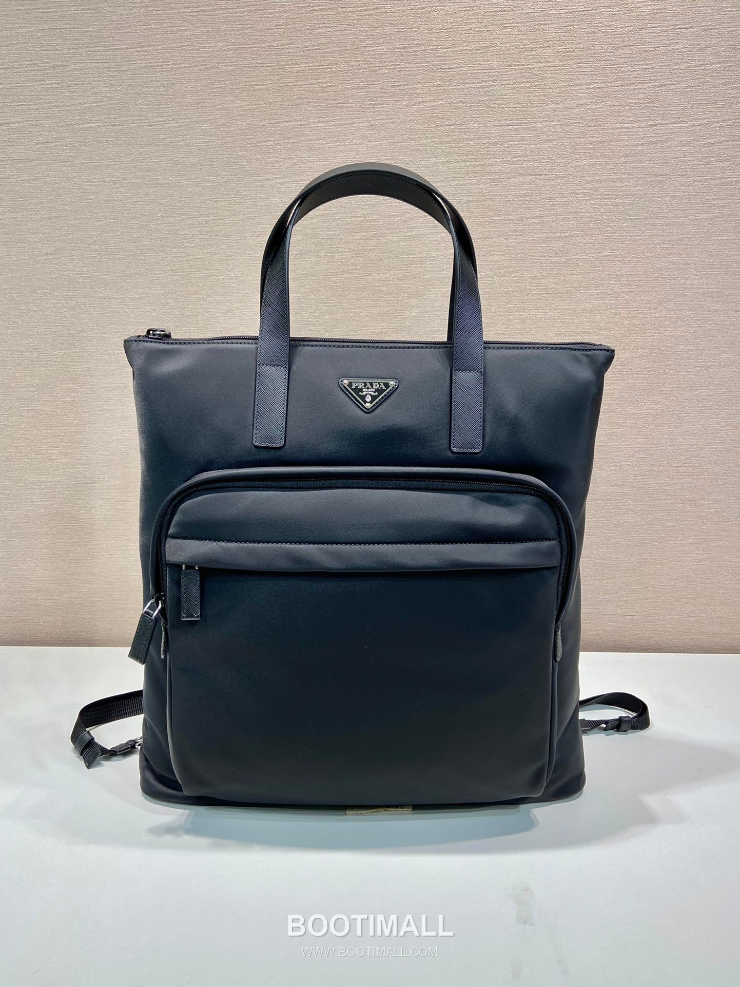 Prada Nylon Tote Backpack with Crossgrain Calfskin Handle and Multi Way Carry Detail 프라다 나일론 카프스킨 핸들 멀티웨이 토트백 2VG098 38cm 2
