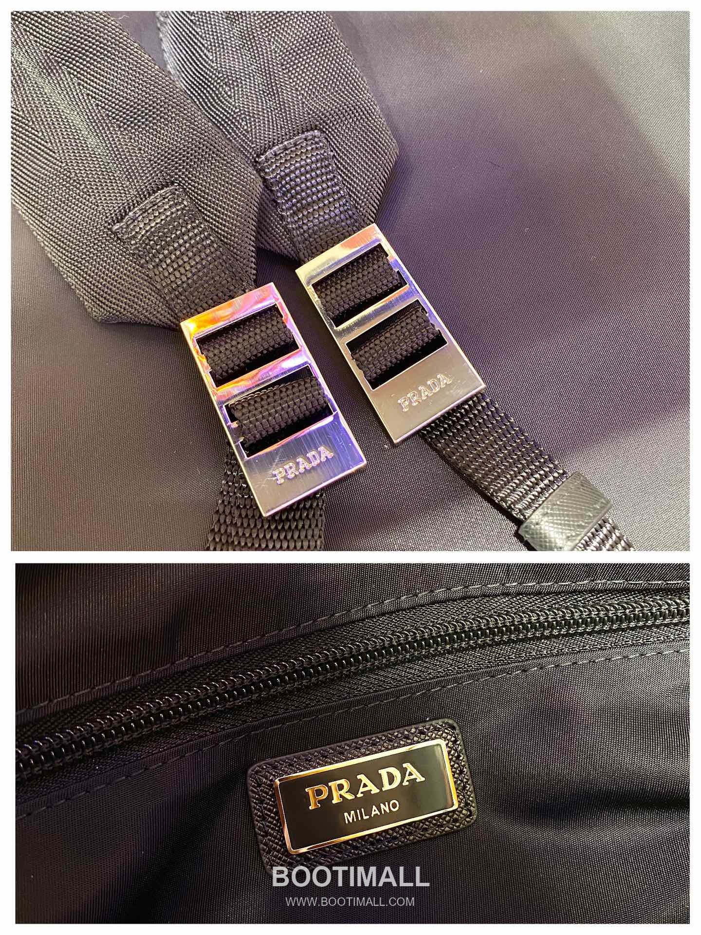 Prada Fabric Tote Backpack with Dual Front Pocket and Adjustable Strap Detail 프라다 패브릭 더블포켓 조절스트랩 토트백 2VG053 40cm 9