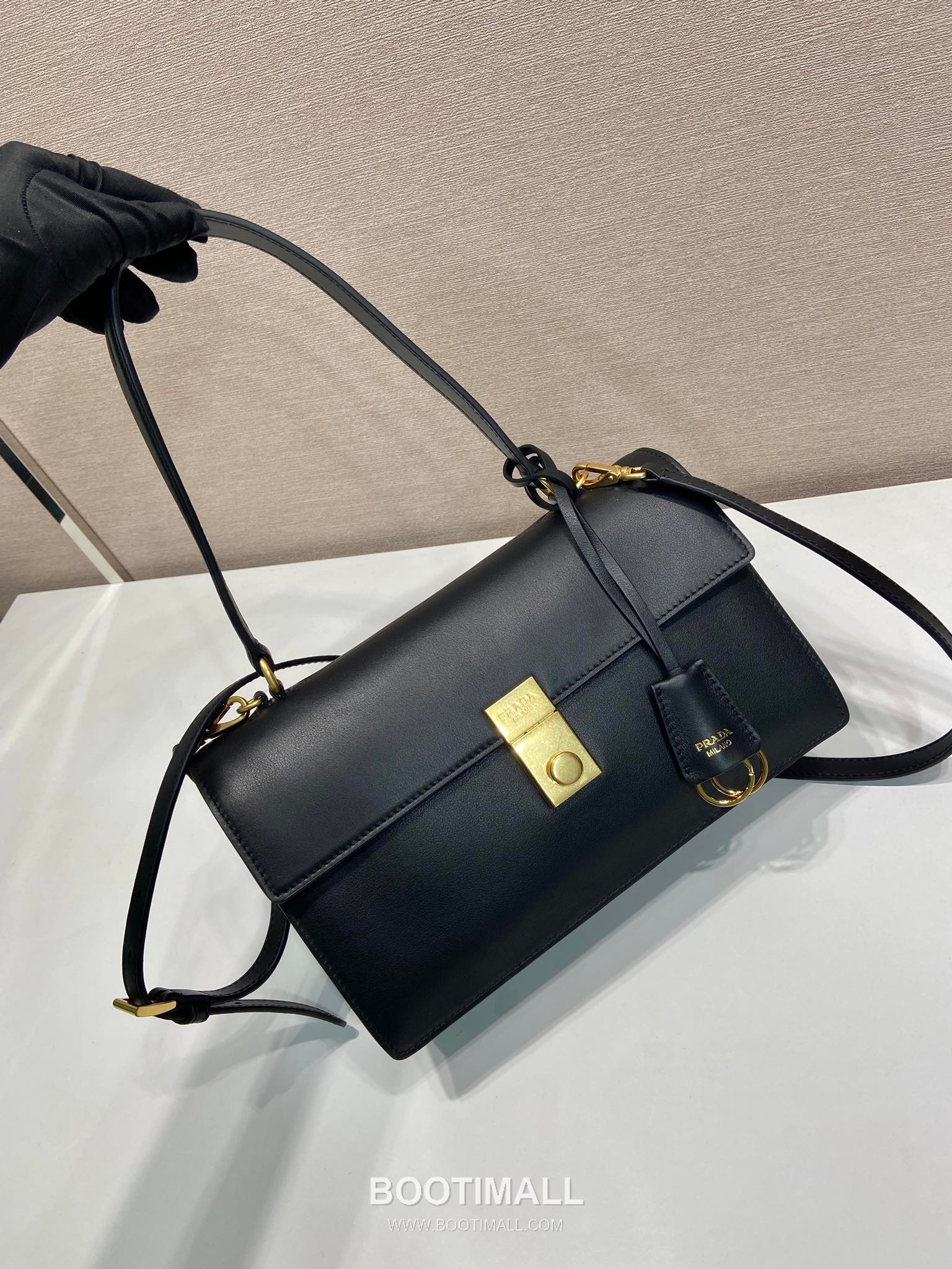 Prada Soft Sound Calfskin Tote Bag with Dual Compartment and Detachable Strap Detail 프라다 소프트사운드 카프스킨 더블컴파트먼트 탈부착스트랩 토트백 1BN023 28cm 2