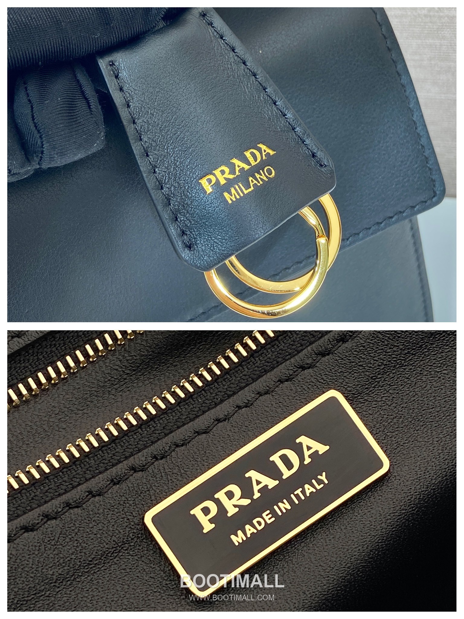 Prada Soft Sound Calfskin Tote Bag with Dual Compartment and Detachable Strap Detail 프라다 소프트사운드 카프스킨 더블컴파트먼트 탈부착스트랩 토트백 1BN023 28cm 9