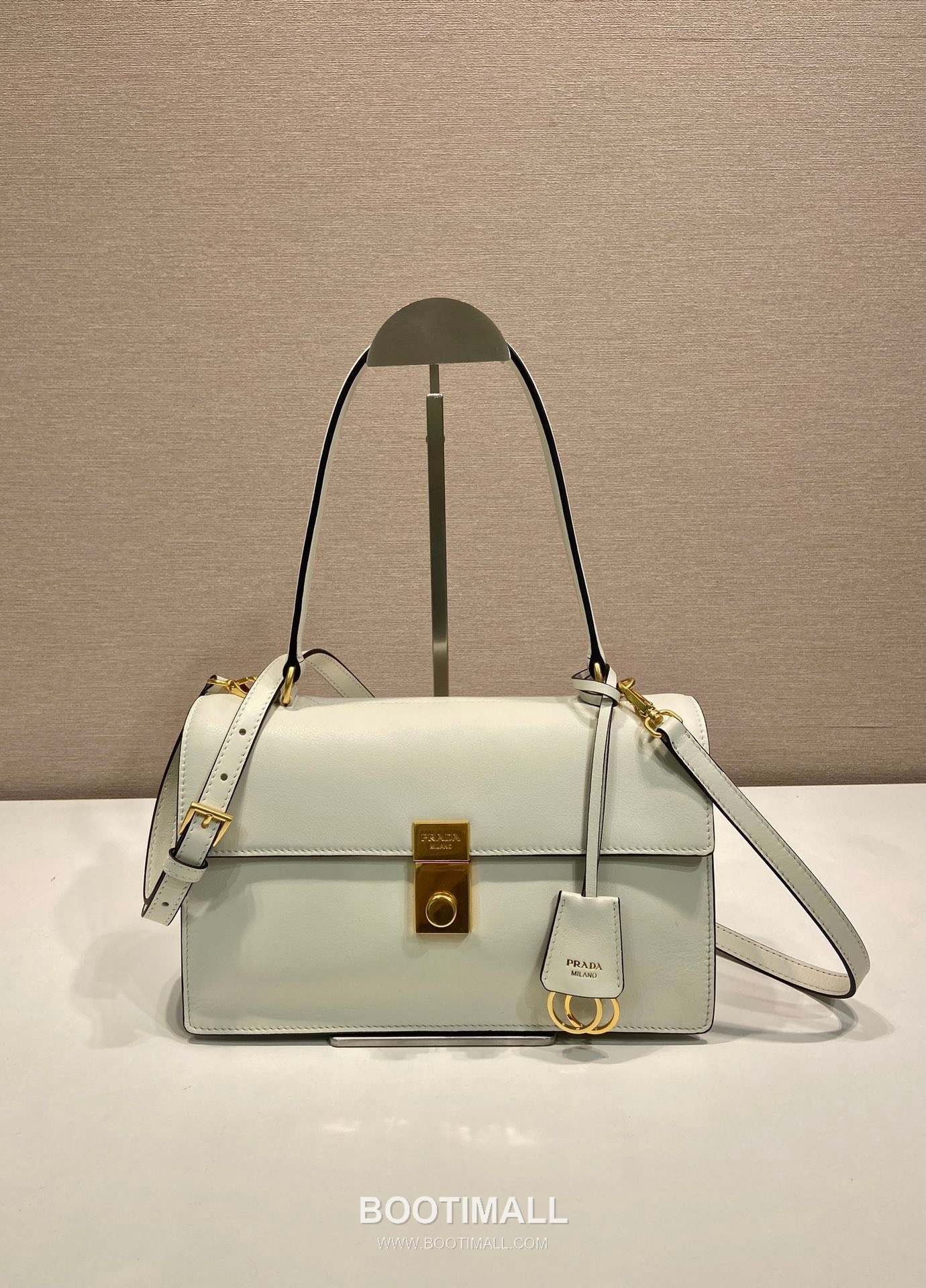 Prada Soft Sound Calfskin Tote Bag with Dual Compartment and Detachable Strap Detail 프라다 소프트사운드 카프스킨 더블컴파트먼트 탈부착스트랩 토트백 1BN023 28cm 1