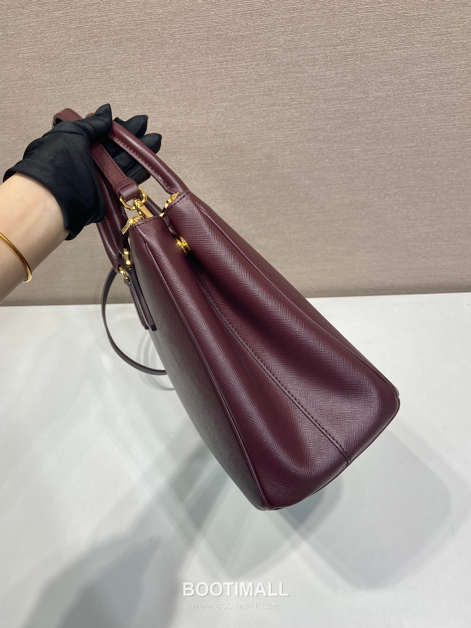Prada Galleria Crossgrain Calfskin Tote Bag with Multi Pocket and Detachable Strap Detail 프라다 갤러리아 크로스그레인 카프스킨 멀티포켓 탈부착스트랩 토트백 1BA274 33cm 5
