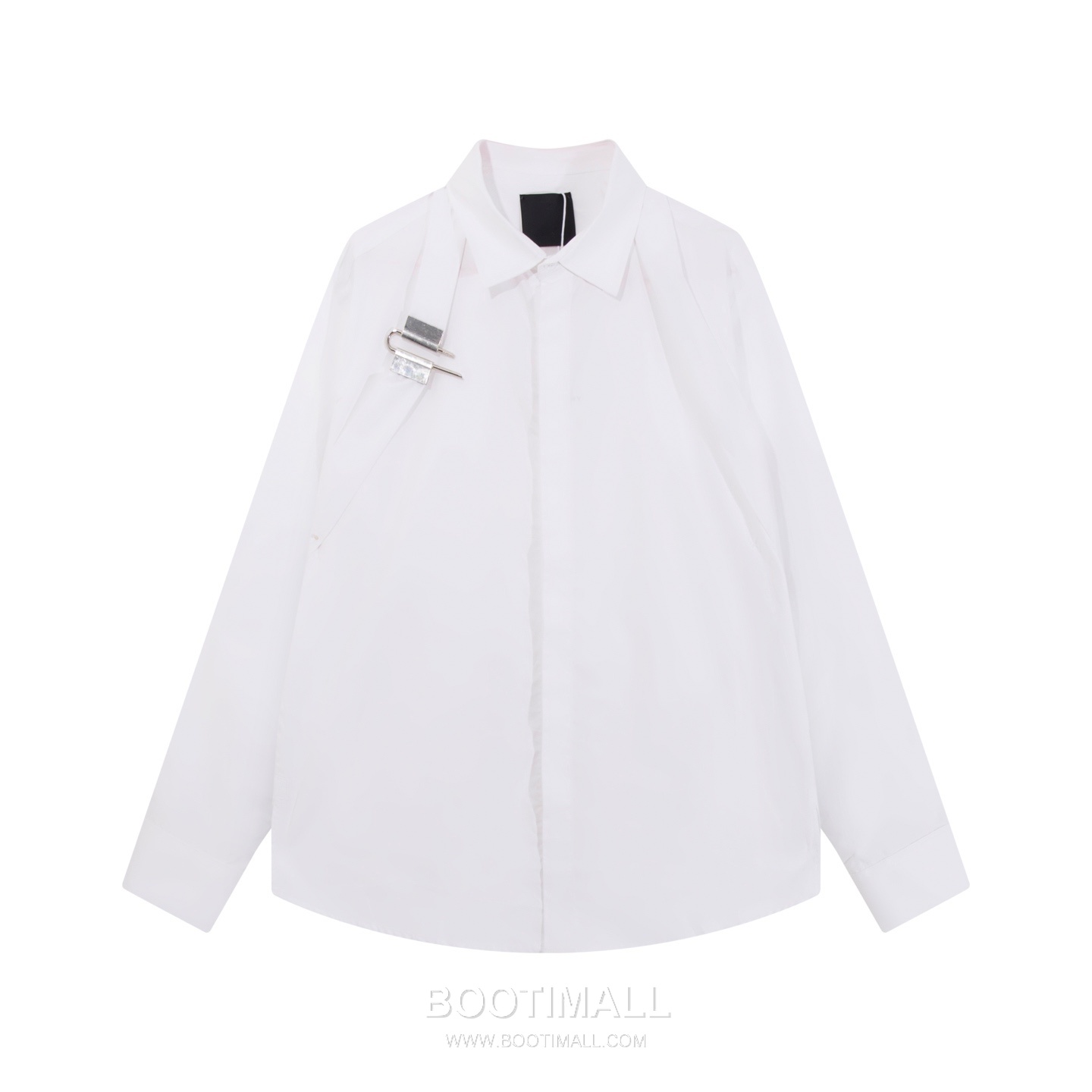 Givenchy 2026 S/S Cotton Poplin Long Sleeve Shirt with Metal Lock Detail 기븐치 2026SS 코튼 포플린 블랙 셔츠 메탈 락 디테일 6