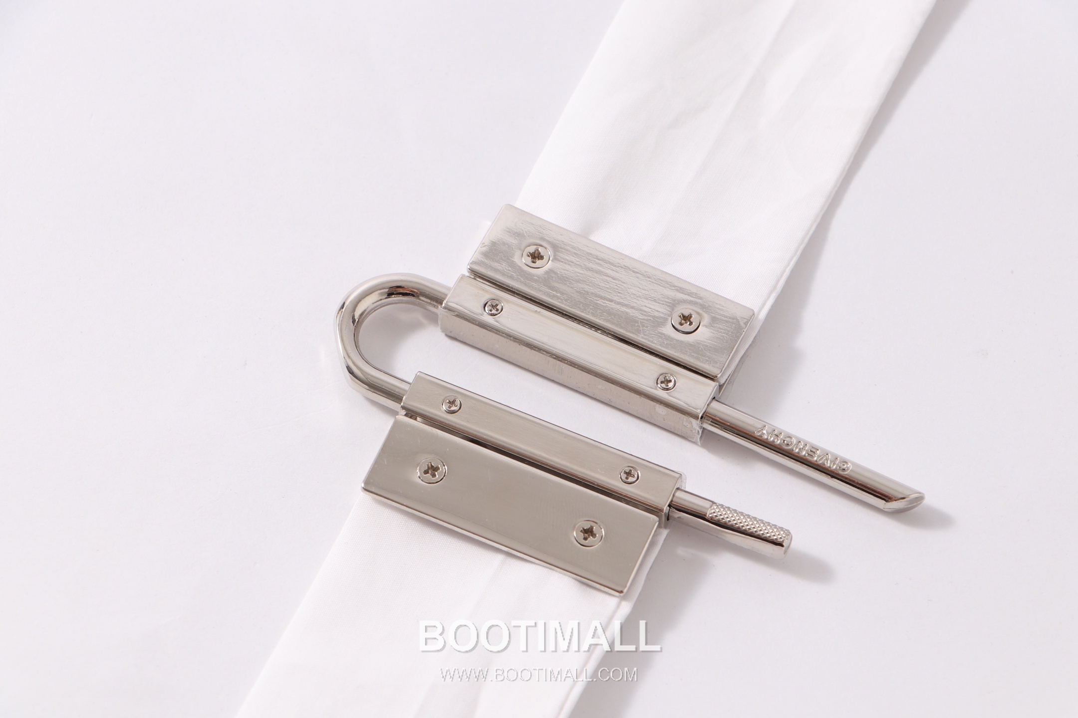 Givenchy 2026 S/S Cotton Poplin Long Sleeve Shirt with Metal Lock Detail 기븐치 2026SS 코튼 포플린 블랙 셔츠 메탈 락 디테일 9