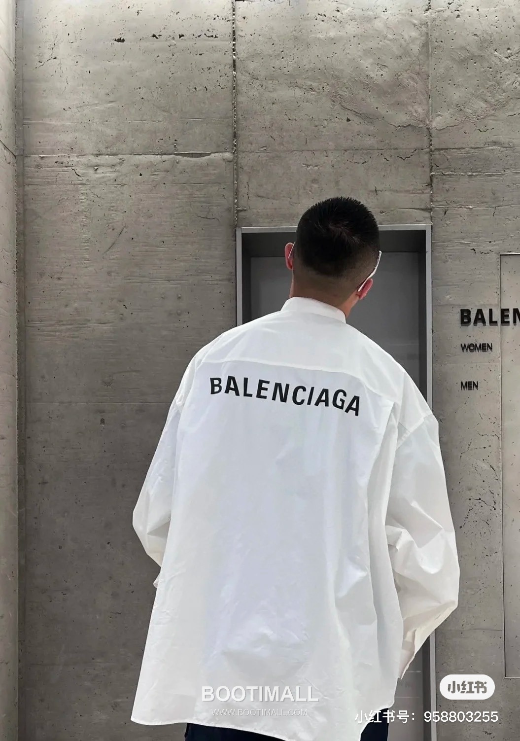 Balenciaga 2023 S/S Cotton Poplin Long Sleeve Shirt with Back Logo Print 발렌시아가 2023SS 코튼 포플린 블랙 셔츠 백 로고 프린트 9