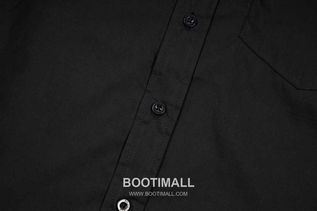 Balenciaga 2023 S/S Cotton Poplin Long Sleeve Shirt with Back Logo Print 발렌시아가 2023SS 코튼 포플린 블랙 셔츠 백 로고 프린트 15