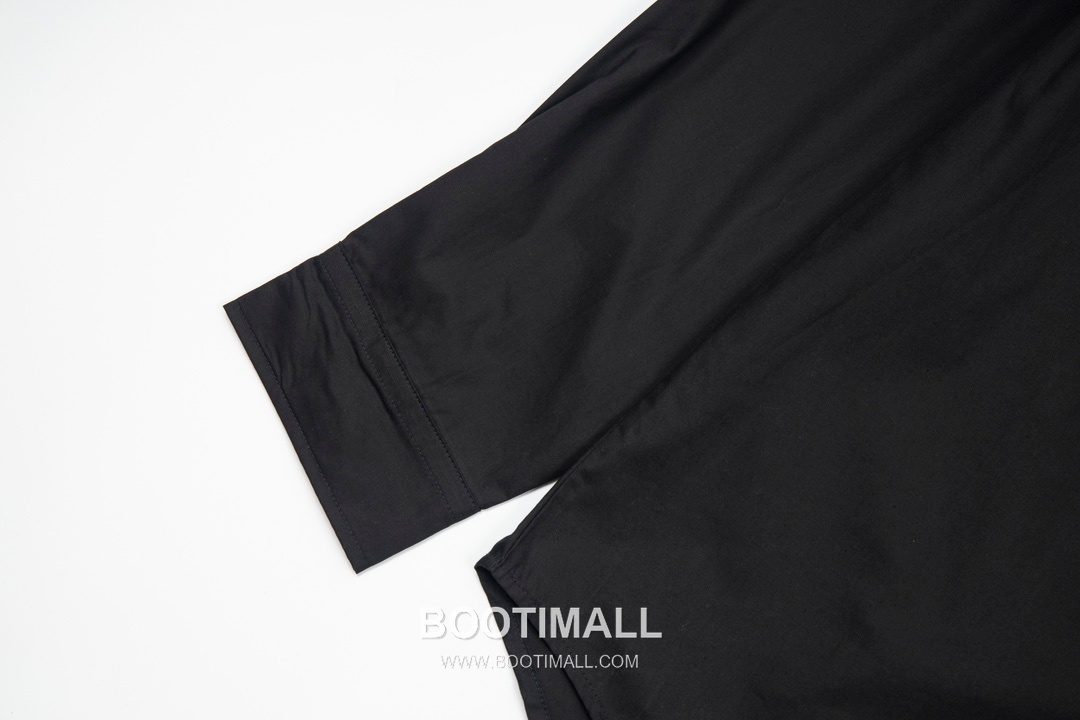 Balenciaga 2023 S/S Cotton Poplin Long Sleeve Shirt with Back Logo Print 발렌시아가 2023SS 코튼 포플린 블랙 셔츠 백 로고 프린트 20