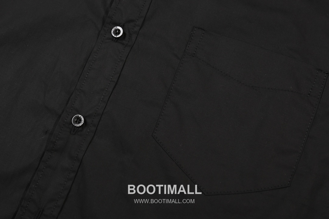 Balenciaga 2024 S/S Cotton Poplin Long Sleeve Shirt with Collar Embroidered Logo 발렌시아가 2024SS 코튼 포플린 블랙 셔츠 카라 자수 로고 5