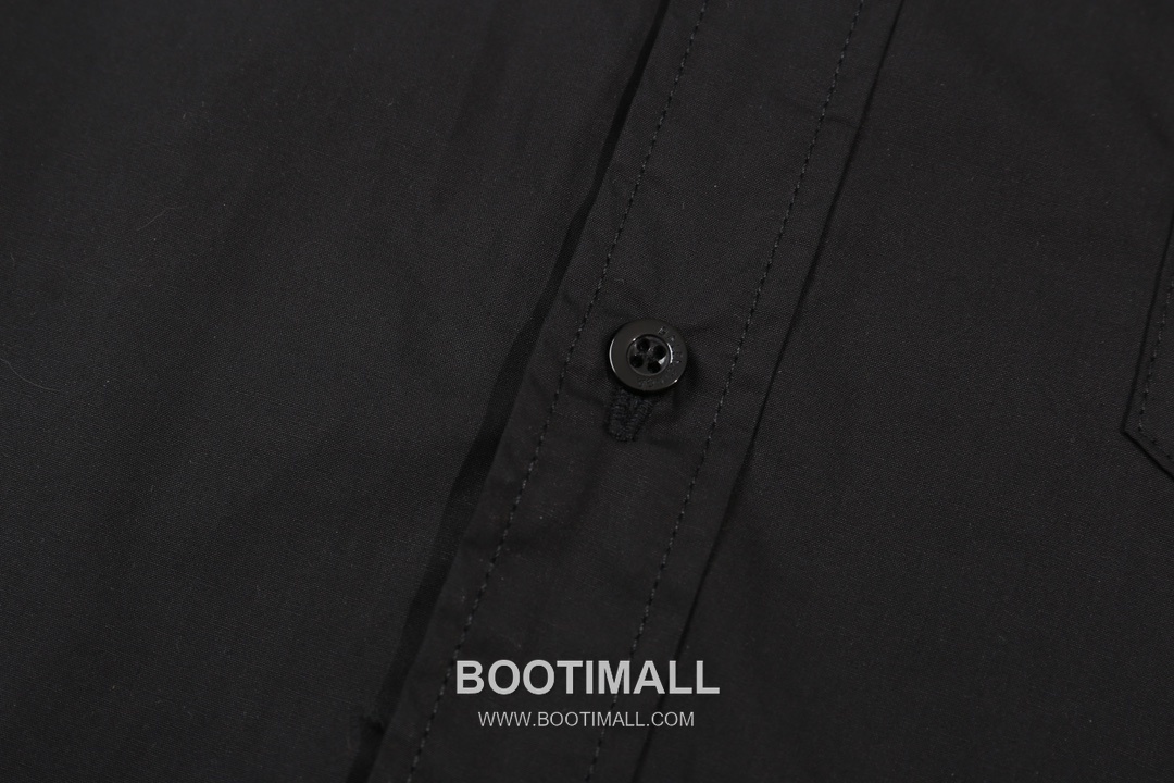 Balenciaga 2024 S/S Cotton Poplin Long Sleeve Shirt with Collar Embroidered Logo 발렌시아가 2024SS 코튼 포플린 블랙 셔츠 카라 자수 로고 6