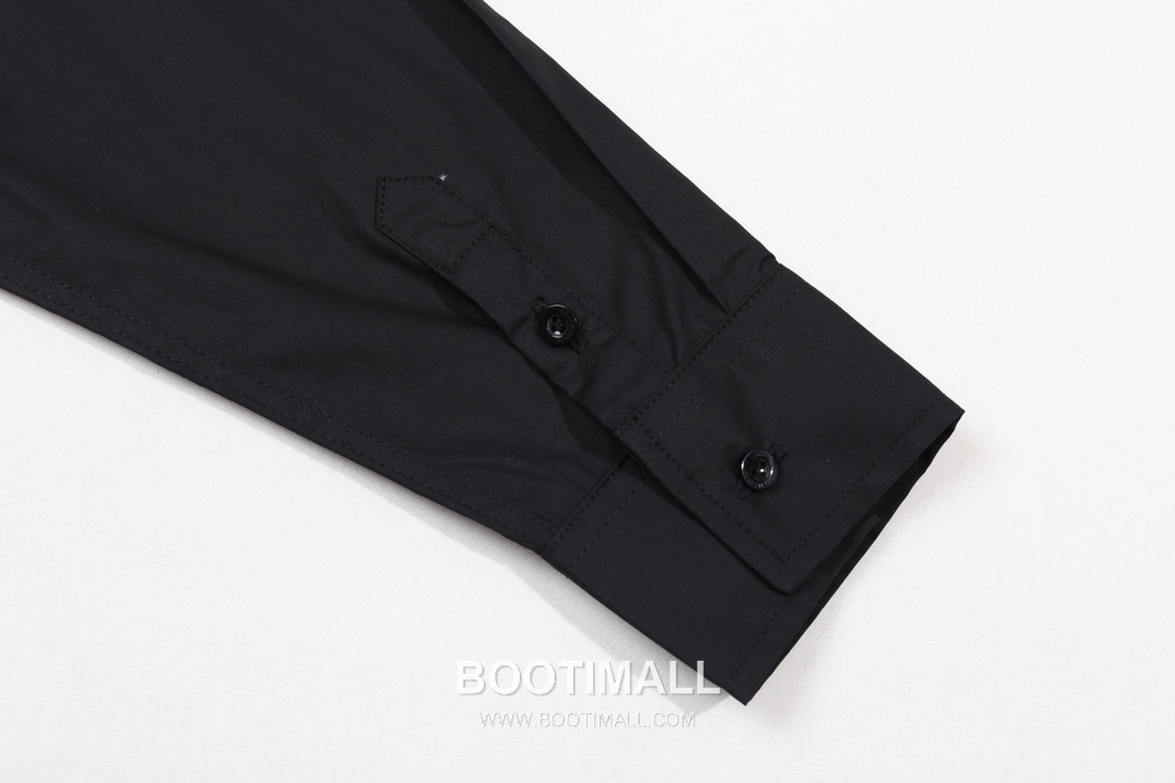 Balenciaga 2024 S/S Cotton Poplin Long Sleeve Shirt with Collar Embroidered Logo 발렌시아가 2024SS 코튼 포플린 블랙 셔츠 카라 자수 로고 8
