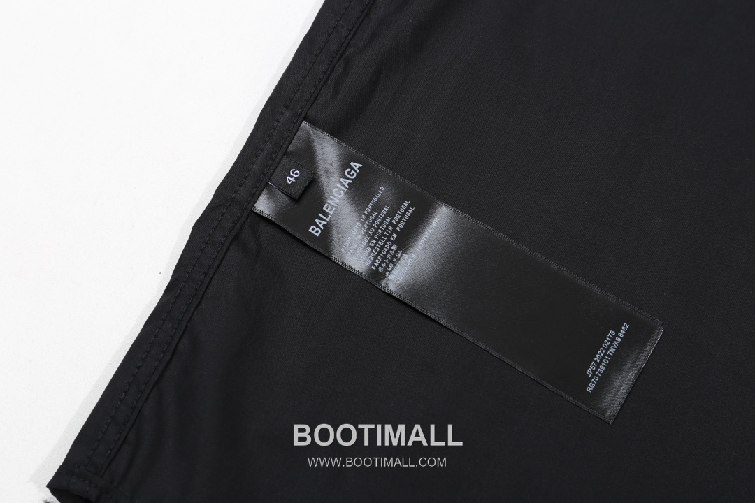 Balenciaga 2024 S/S Cotton Poplin Long Sleeve Shirt with Collar Embroidered Logo 발렌시아가 2024SS 코튼 포플린 블랙 셔츠 카라 자수 로고 9