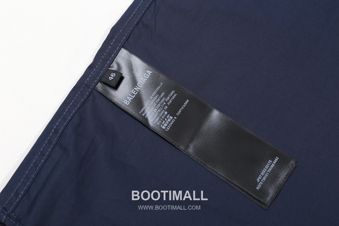 Balenciaga 2024 S/S Cotton Poplin Long Sleeve Shirt with Collar Embroidered Logo 발렌시아가 2024SS 코튼 포플린 블랙 셔츠 카라 자수 로고 15