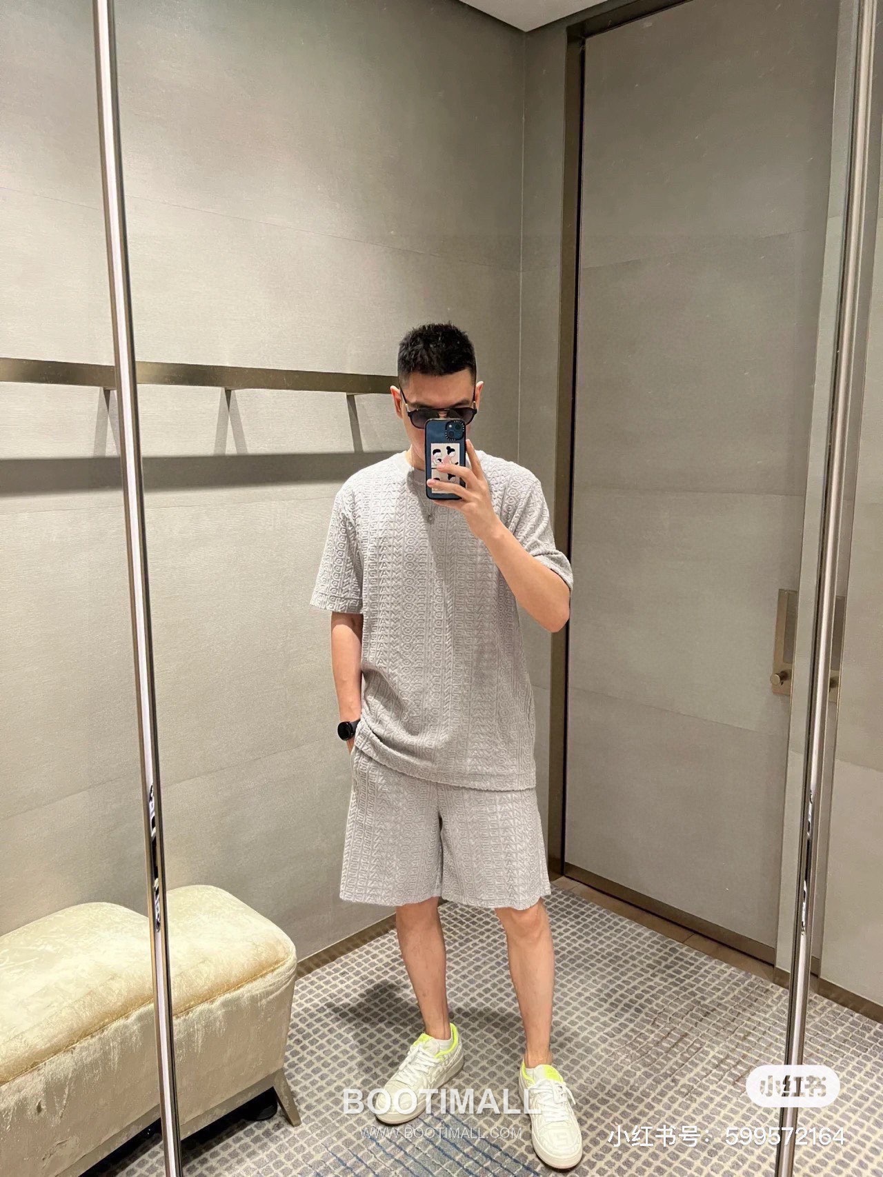 Fendi 2025 S/S Cotton Jacquard Short Sleeve T-Shirt with Logo Print 펜디 2025SS 코튼 자카드 블랙 티셔츠 로고 프린트 7