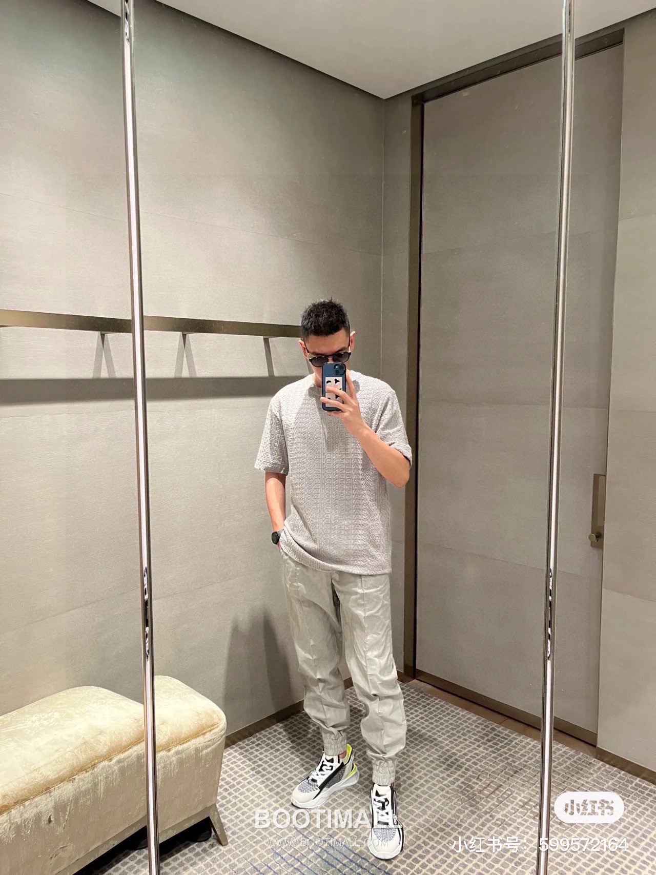 Fendi 2025 S/S Cotton Jacquard Short Sleeve T-Shirt with Logo Print 펜디 2025SS 코튼 자카드 블랙 티셔츠 로고 프린트 8