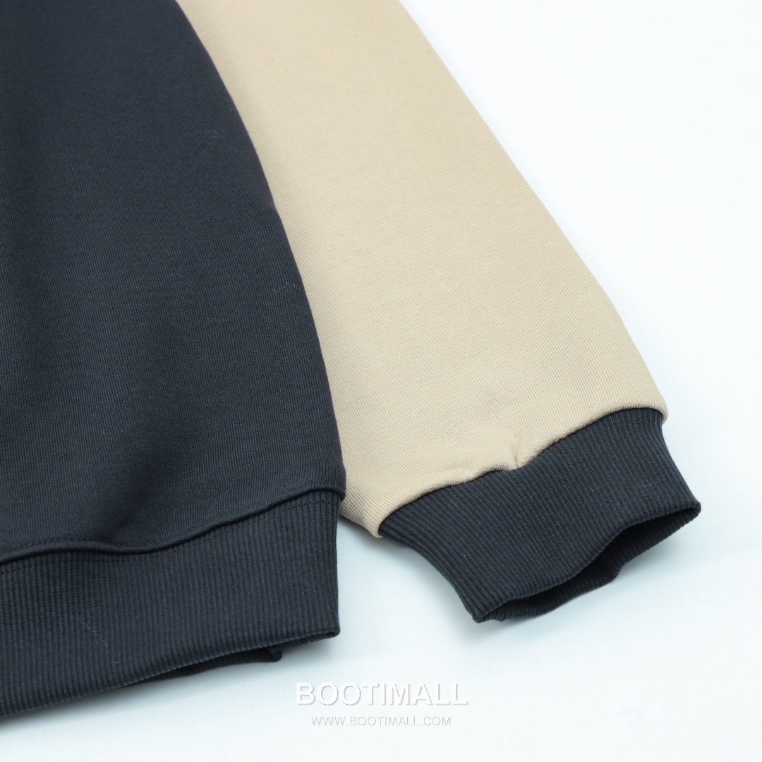 Fendi 2025 S/S Cotton Sweatshirt with Triangle Print Patchwork 펜디 2025SS 코튼 블랙 맨투맨 삼각 프린트 패치워크 15