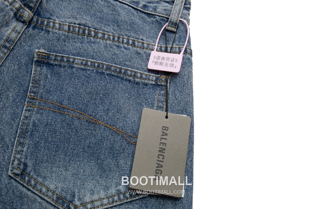 Balenciaga x Adidas 2024 S/S Cotton Denim Pants with Three Stripe Detail 발렌시아가 아디다스 2024SS 데님 블루 팬츠 삼선 스트라이프 8