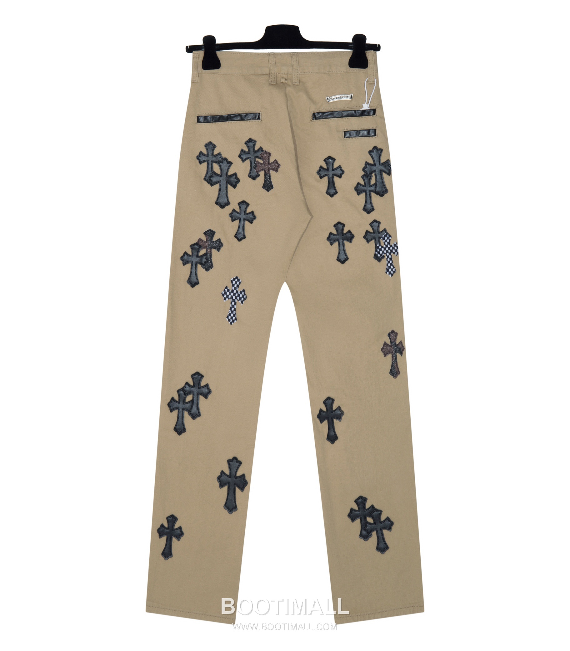 Chrome Hearts 2025 S/S Cotton Denim Wide Pants with Camo Checker Haircalf Cross Patch 크롬하츠 2025SS 데님 카멜 팬츠 카모 체커 헤어카프 크로스 패치 2