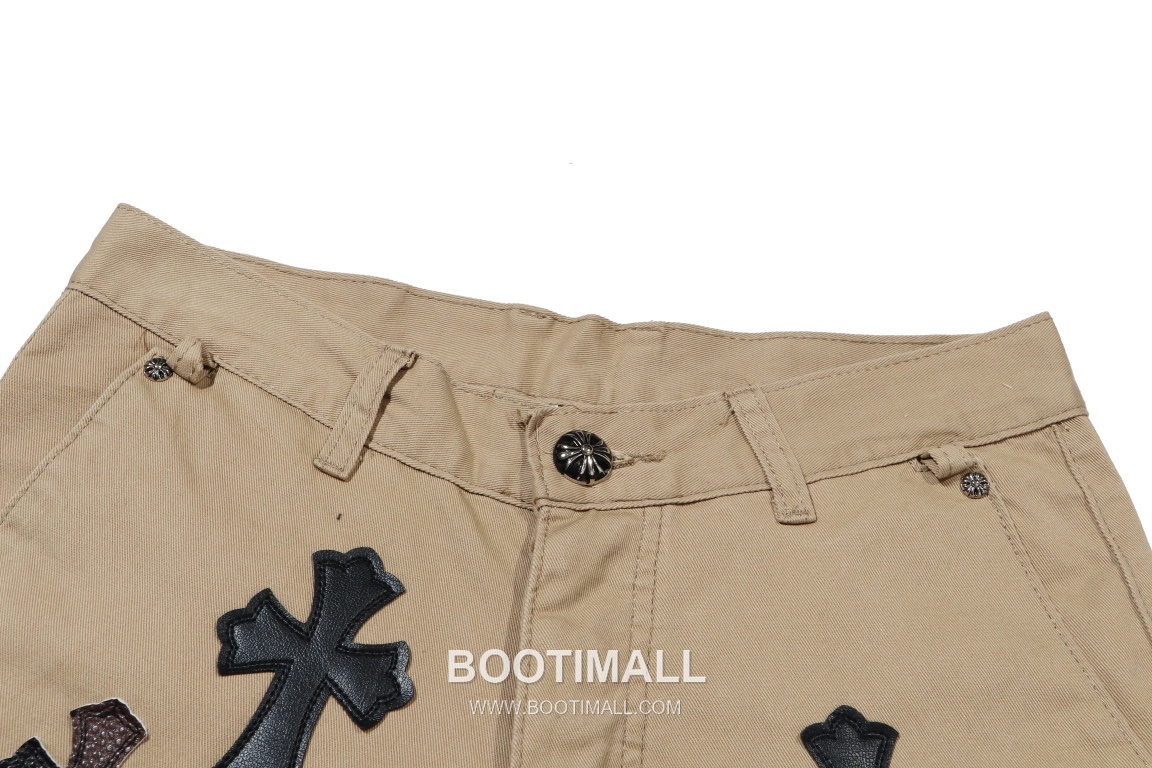 Chrome Hearts 2025 S/S Cotton Denim Wide Pants with Camo Checker Haircalf Cross Patch 크롬하츠 2025SS 데님 카멜 팬츠 카모 체커 헤어카프 크로스 패치 3