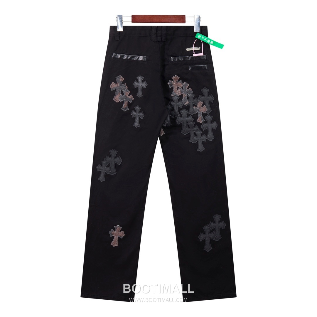 Chrome Hearts 2025 S/S Cotton Denim Wide Pants with Camo Checker Haircalf Cross Patch 크롬하츠 2025SS 데님 카멜 팬츠 카모 체커 헤어카프 크로스 패치 2