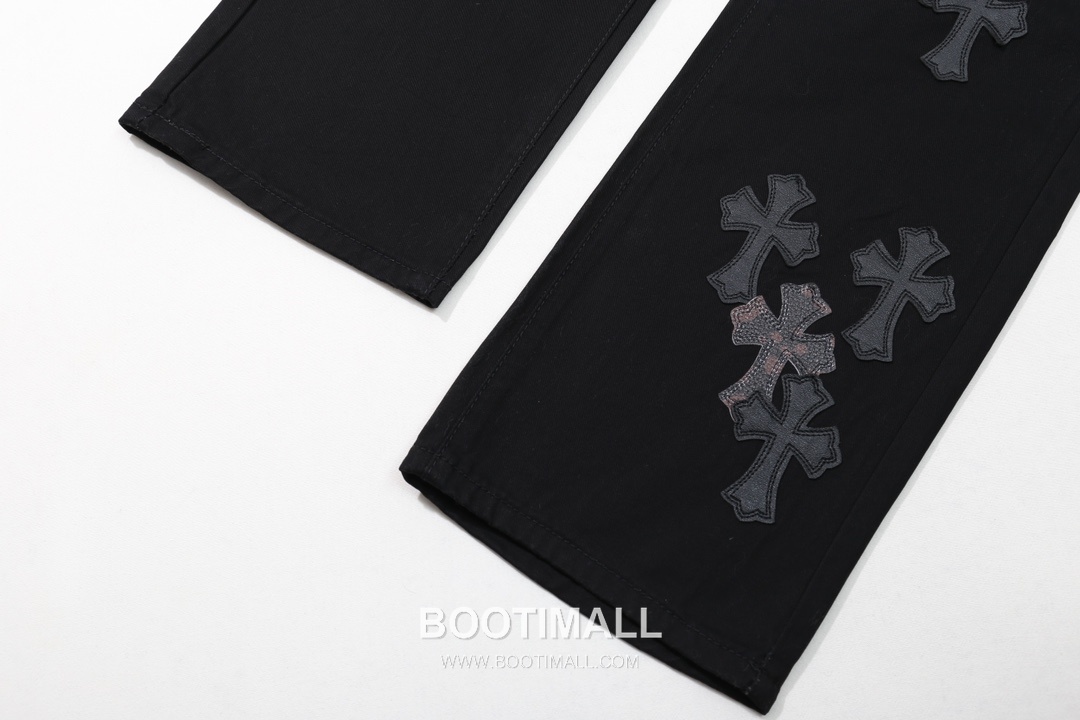 Chrome Hearts 2025 S/S Cotton Denim Wide Pants with Camo Checker Haircalf Cross Patch 크롬하츠 2025SS 데님 카멜 팬츠 카모 체커 헤어카프 크로스 패치 7