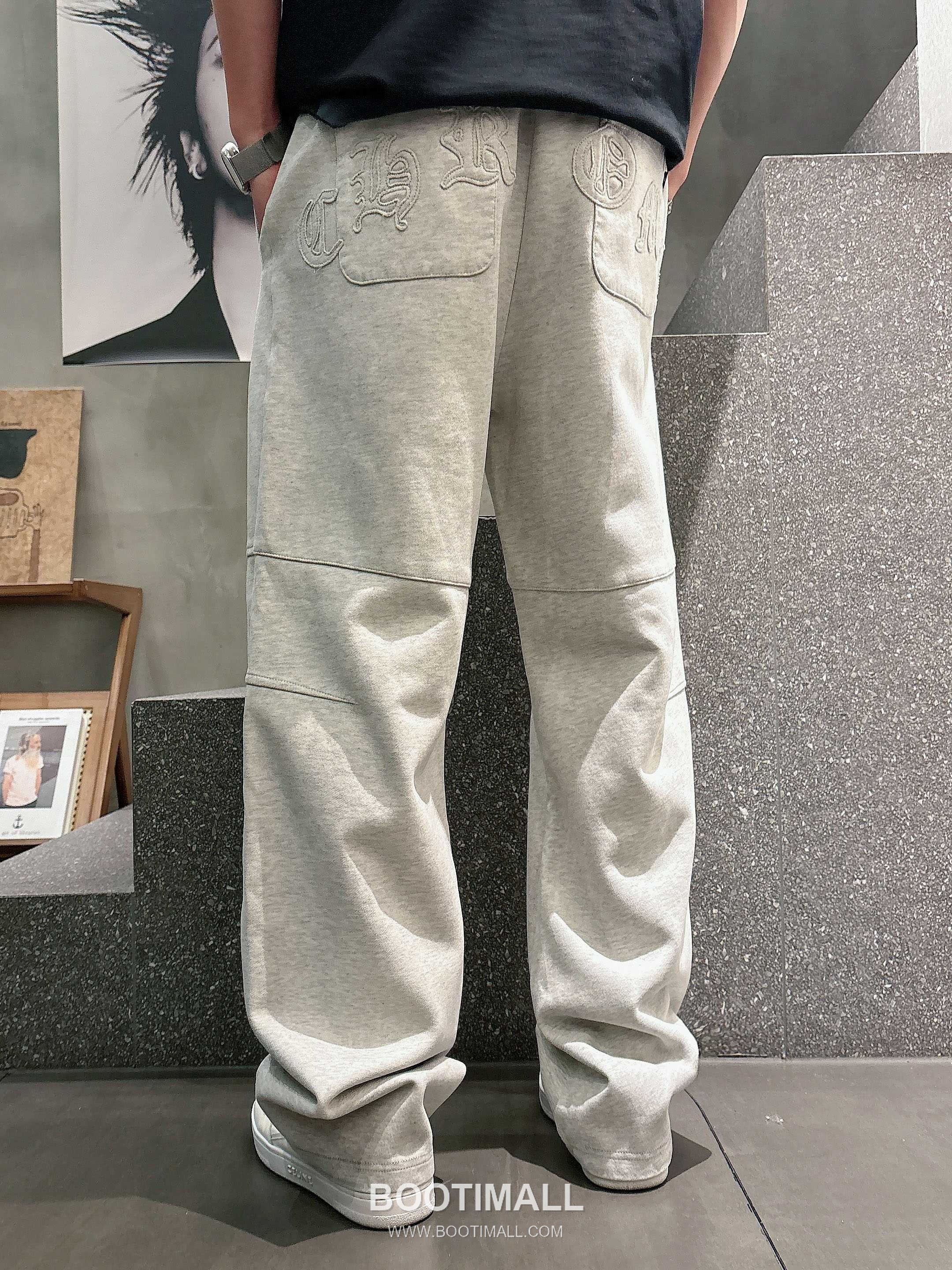 Chrome Hearts 2026 S/S Cotton Sweatpants with Logo Print 크롬하츠 2026SS 코튼 블랙 팬츠 로고 프린트 4