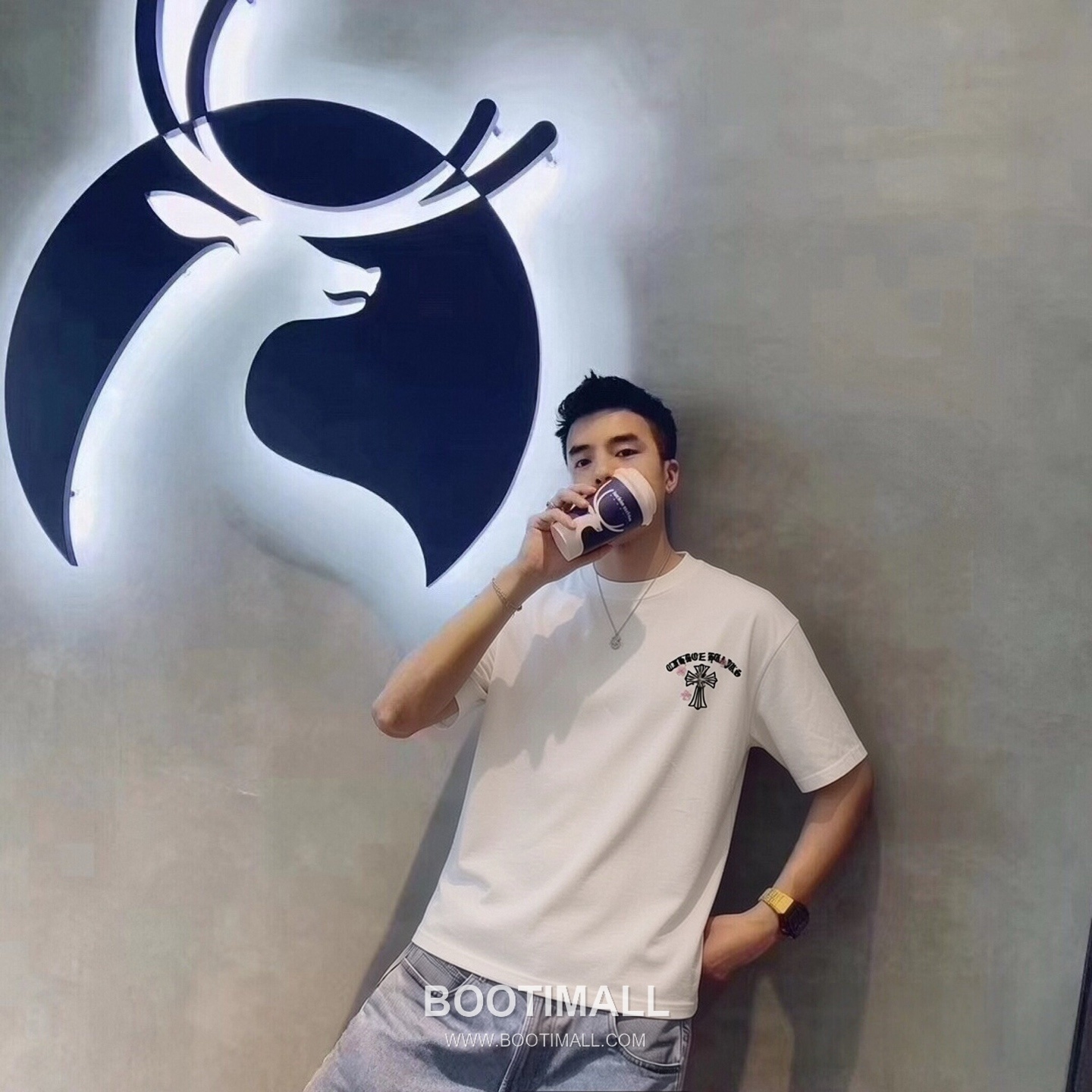 Chrome Hearts 2026 S/S Cotton Short Sleeve T-Shirt with Cross Embroidered Logo 크롬하츠 2026SS 코튼 블랙 티셔츠 크로스 자수 로고 1