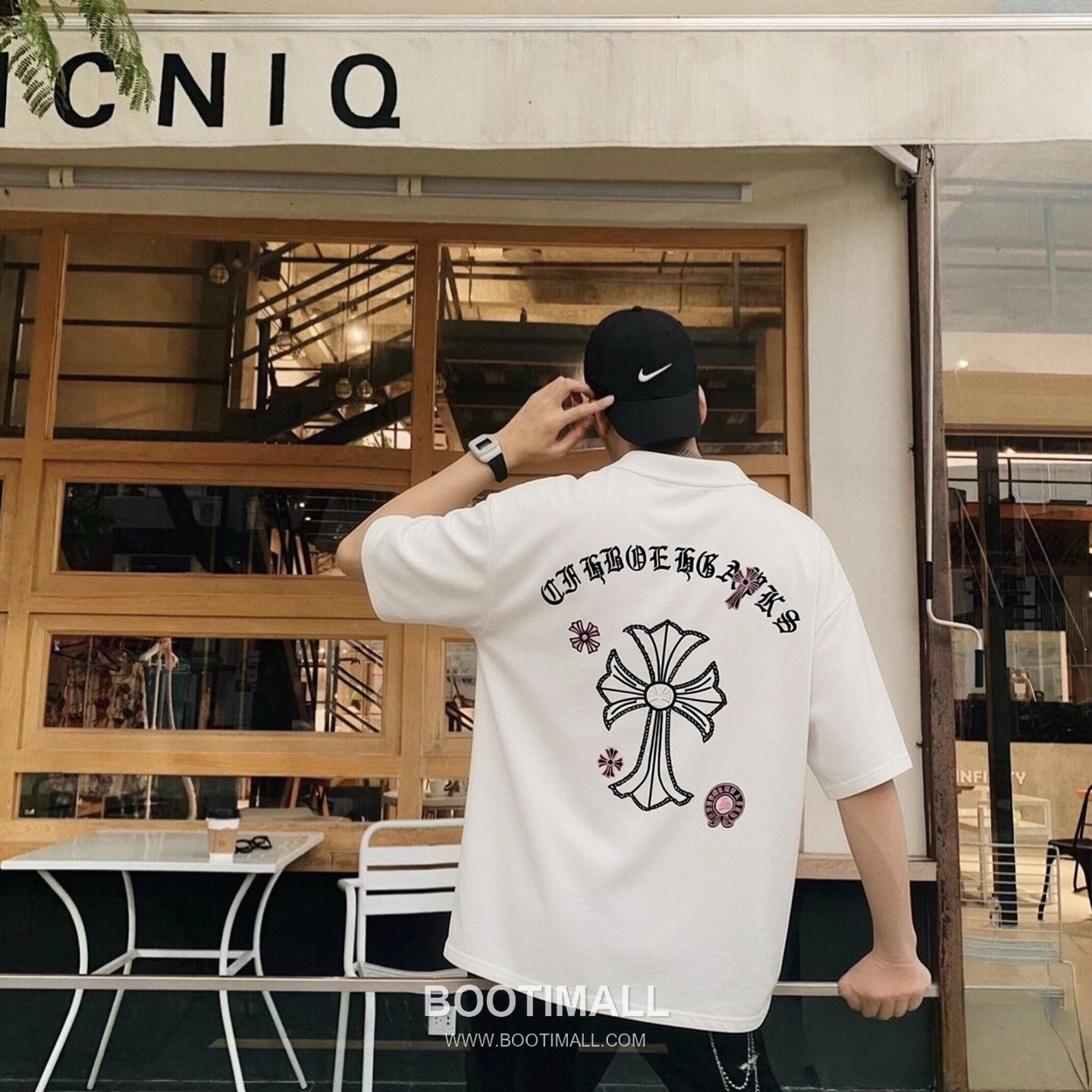 Chrome Hearts 2026 S/S Cotton Short Sleeve T-Shirt with Cross Embroidered Logo 크롬하츠 2026SS 코튼 블랙 티셔츠 크로스 자수 로고 4