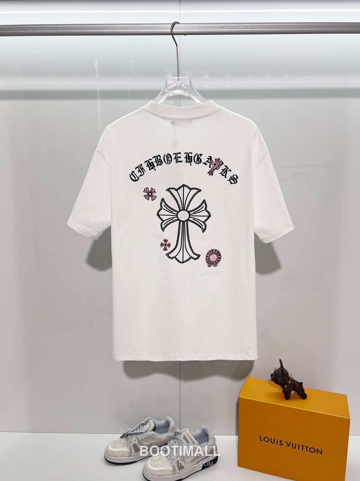 Chrome Hearts 2026 S/S Cotton Short Sleeve T-Shirt with Cross Embroidered Logo 크롬하츠 2026SS 코튼 블랙 티셔츠 크로스 자수 로고 7