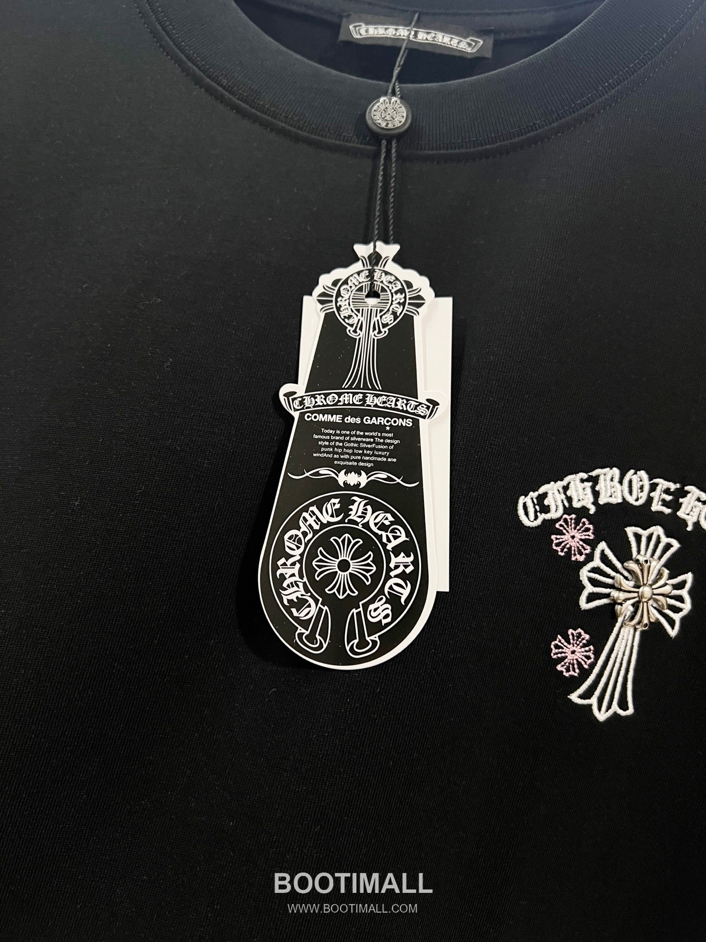 Chrome Hearts 2026 S/S Cotton Short Sleeve T-Shirt with Cross Embroidered Logo 크롬하츠 2026SS 코튼 블랙 티셔츠 크로스 자수 로고 10