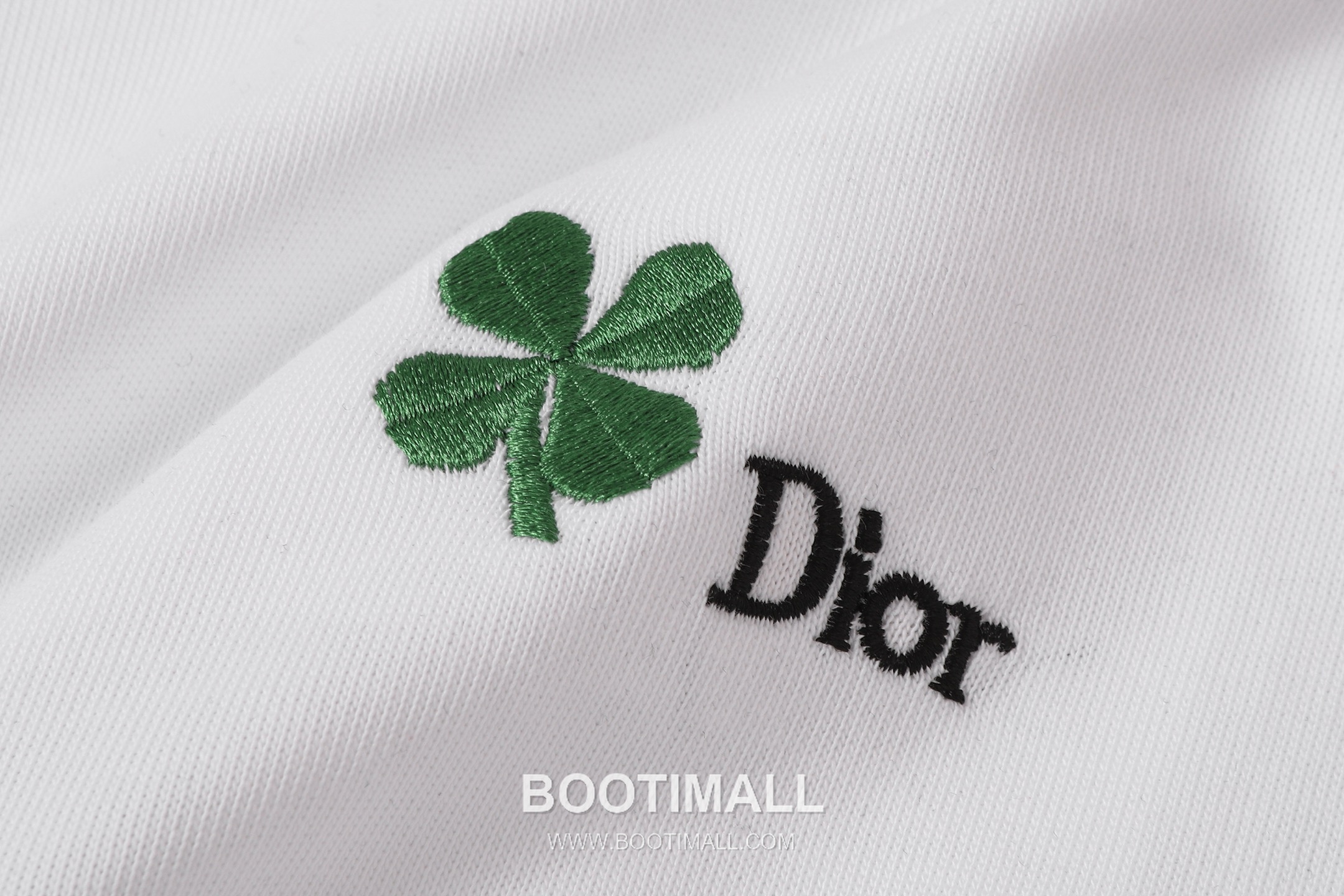 Dior 2026 S/S Cotton Short Sleeve T-Shirt with Clover Embroidered Logo 디올 2026SS 코튼 블랙 티셔츠 클로버 자수 로고 4