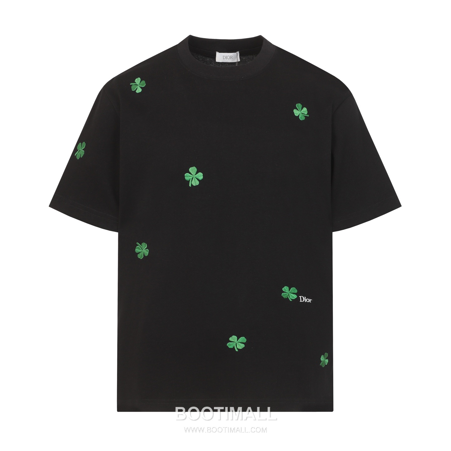 Dior 2026 S/S Cotton Short Sleeve T-Shirt with Clover Embroidered Logo 디올 2026SS 코튼 블랙 티셔츠 클로버 자수 로고 1