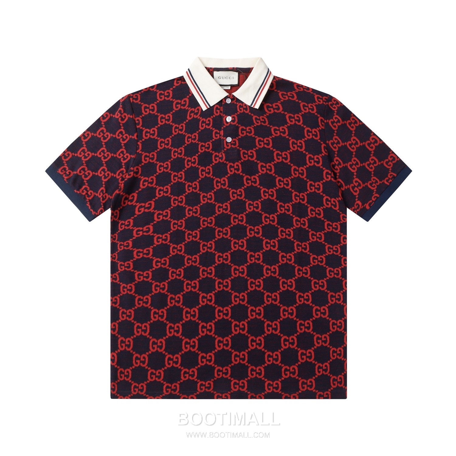 Gucci 2025 S/S Cotton Knit Polo Shirt with Jacquard Logo 구찌 2025SS 코튼 니트 화이트 폴로셔츠 자카드 로고 1
